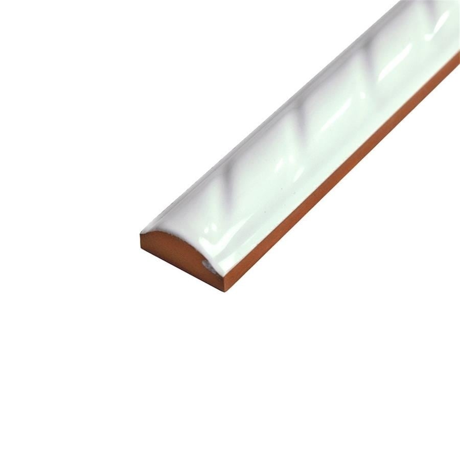 Somertile 1x9 75 Inch Cuerda White Ceramic Pencil Wall Trim Tile Somertile 1x9 75 Inch Cuerda White Ceramic Pencil Wall Trim Tile Pack Of 12 Free Shipping On Orders Over 45 17610957