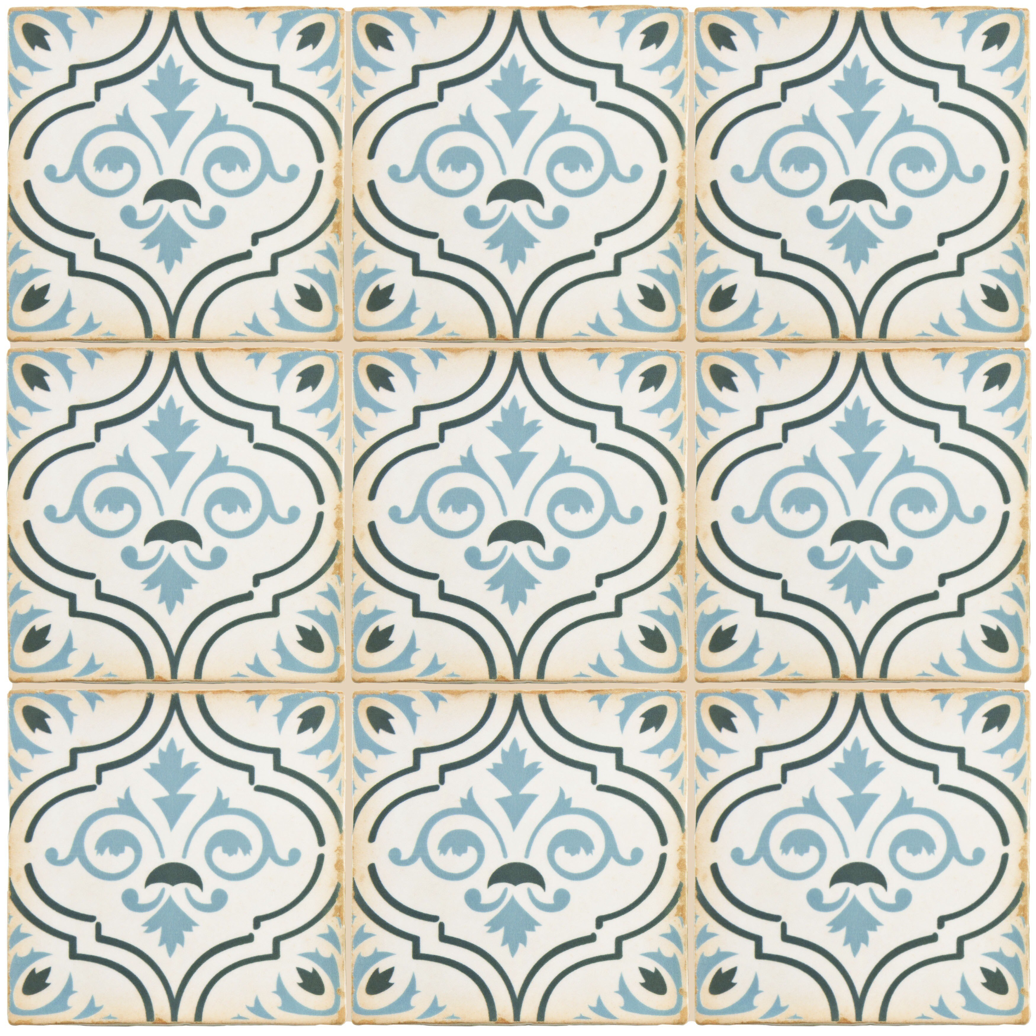 Somertile 4 875x4 875 Inch Chronicle Fleur De Lis Ceramic Floor Somertile 4 875x4 875 Inch Chronicle Fleur De Lis Ceramic Floor And Wall Tile Case Of 32 Free Shipping Today 17610966