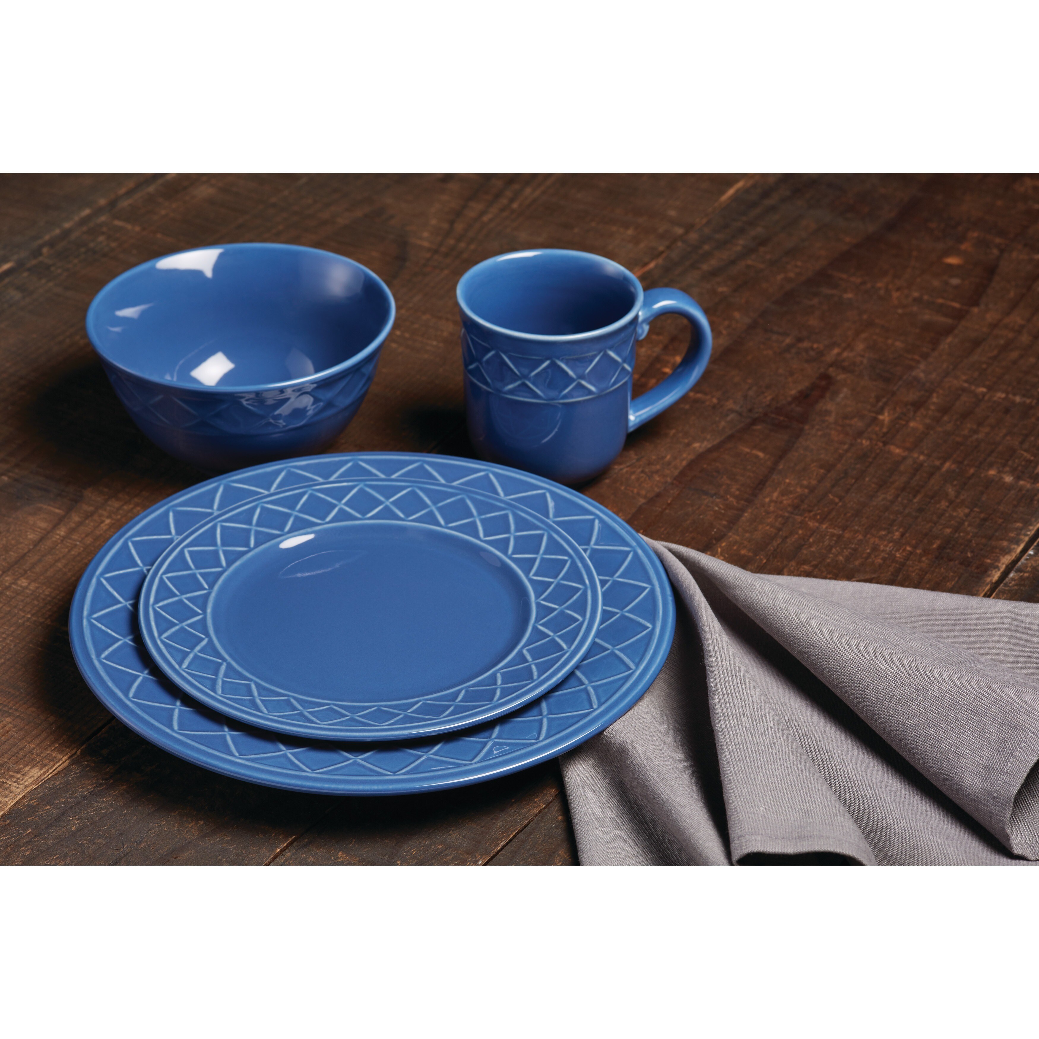 Paula Deen Dinnerware Savannah Trellis 16 Piece Stoneware Paula Deen Dinnerware Savannah Trellis 16 Piece Stoneware Set On Free Shipping Today 10547200