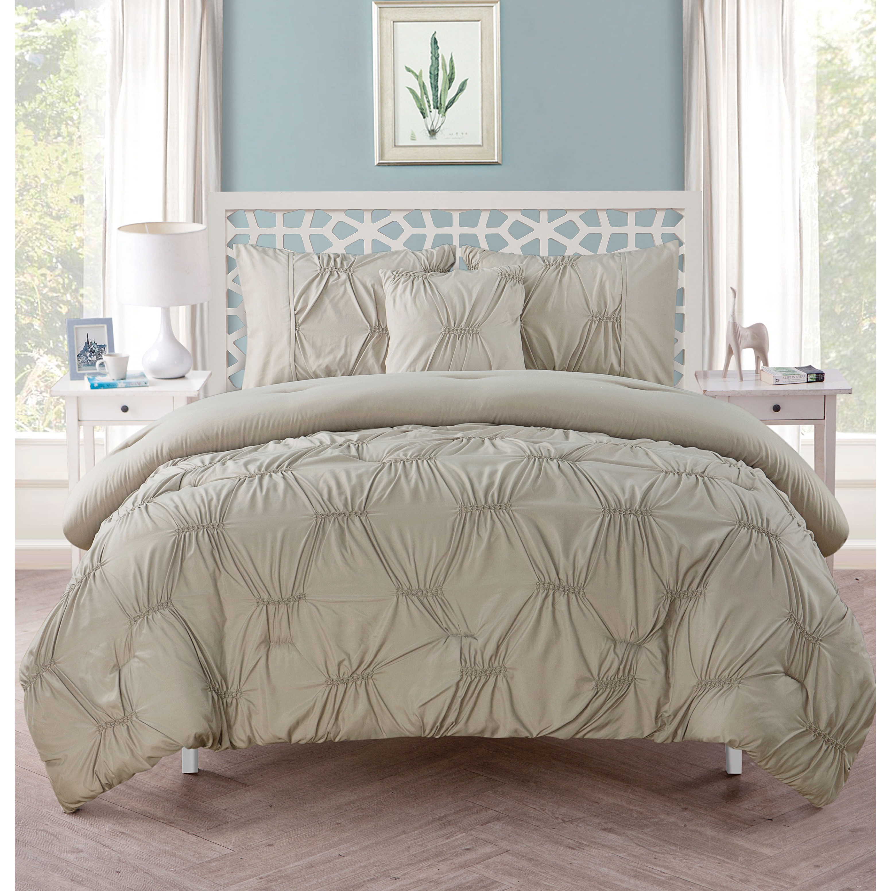 Vcny Marchella Gathered 4 Piece Comforter Set Free Shipping Vcny Marchella Gathered 4 Piece Comforter Set Free Shipping Today 10566971