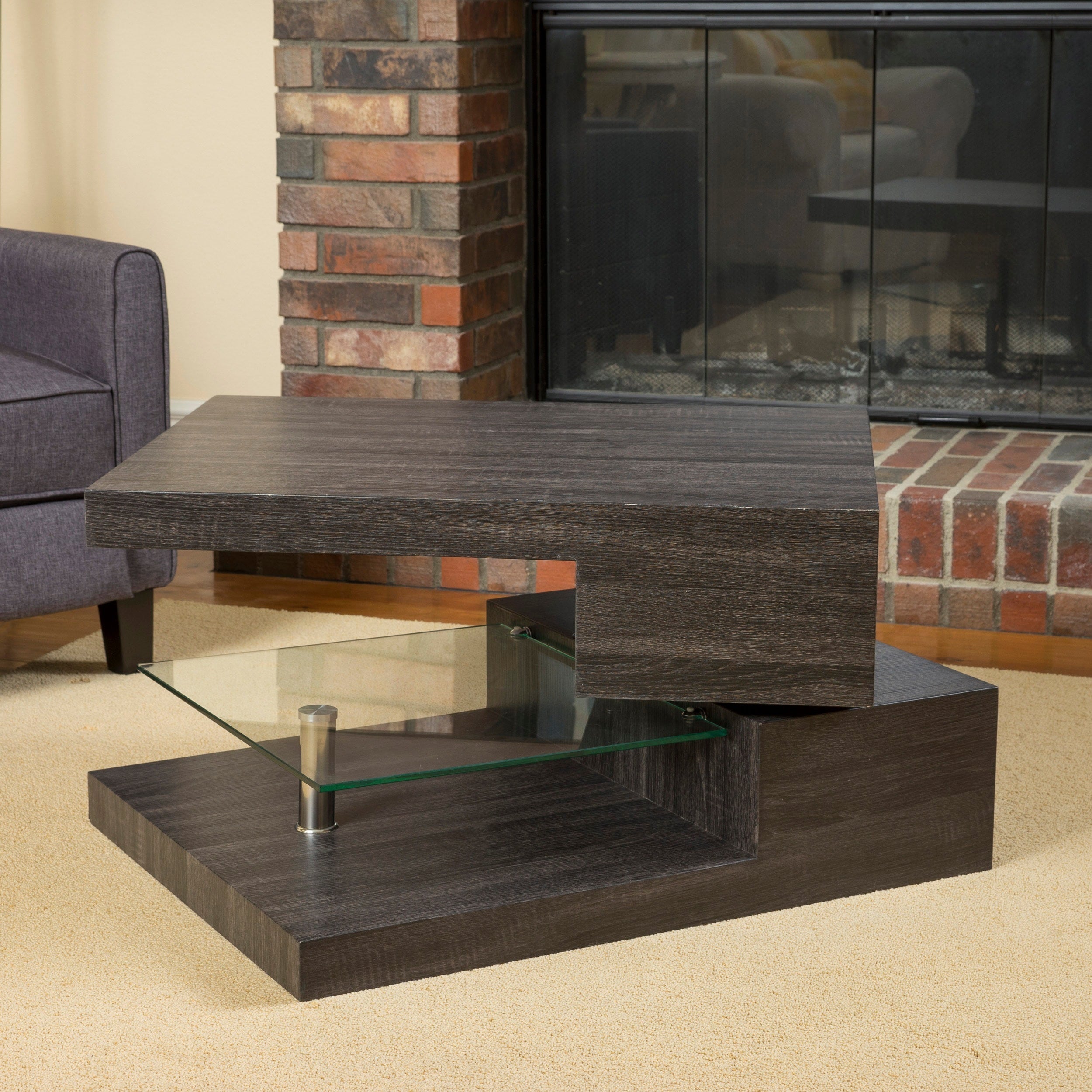 Michael Rectangular Rotating Wood Coffee Table By Christopher Michael Rectangular Rotating Wood Coffee Table By Christopher Knight Home On Free Shipping Today 10600415
