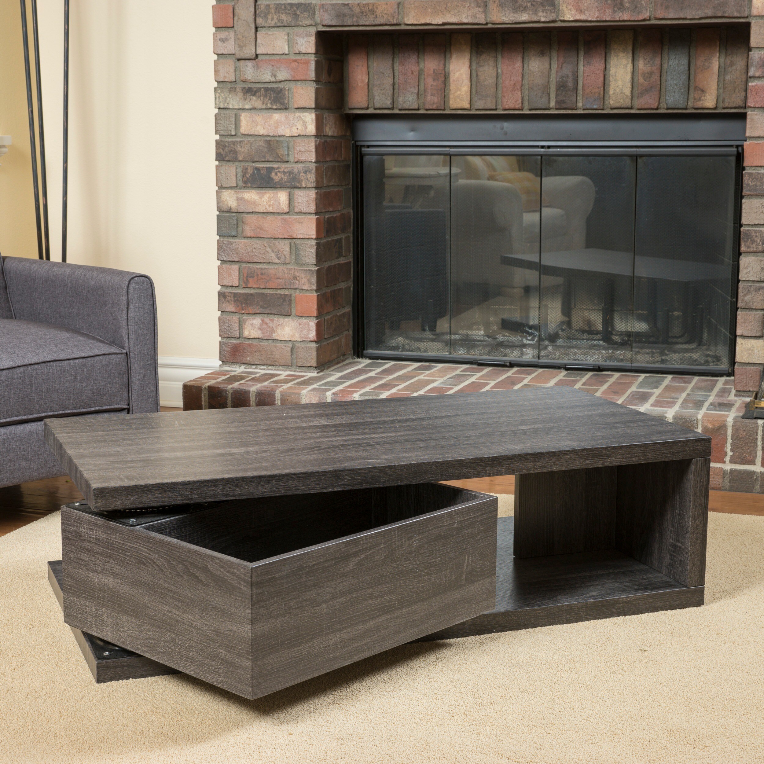 Jack Rectangular Rotating Wood Coffee Table By Christopher Jack Rectangular Rotating Wood Coffee Table By Christopher Knight Home On Free Shipping Today 10600416
