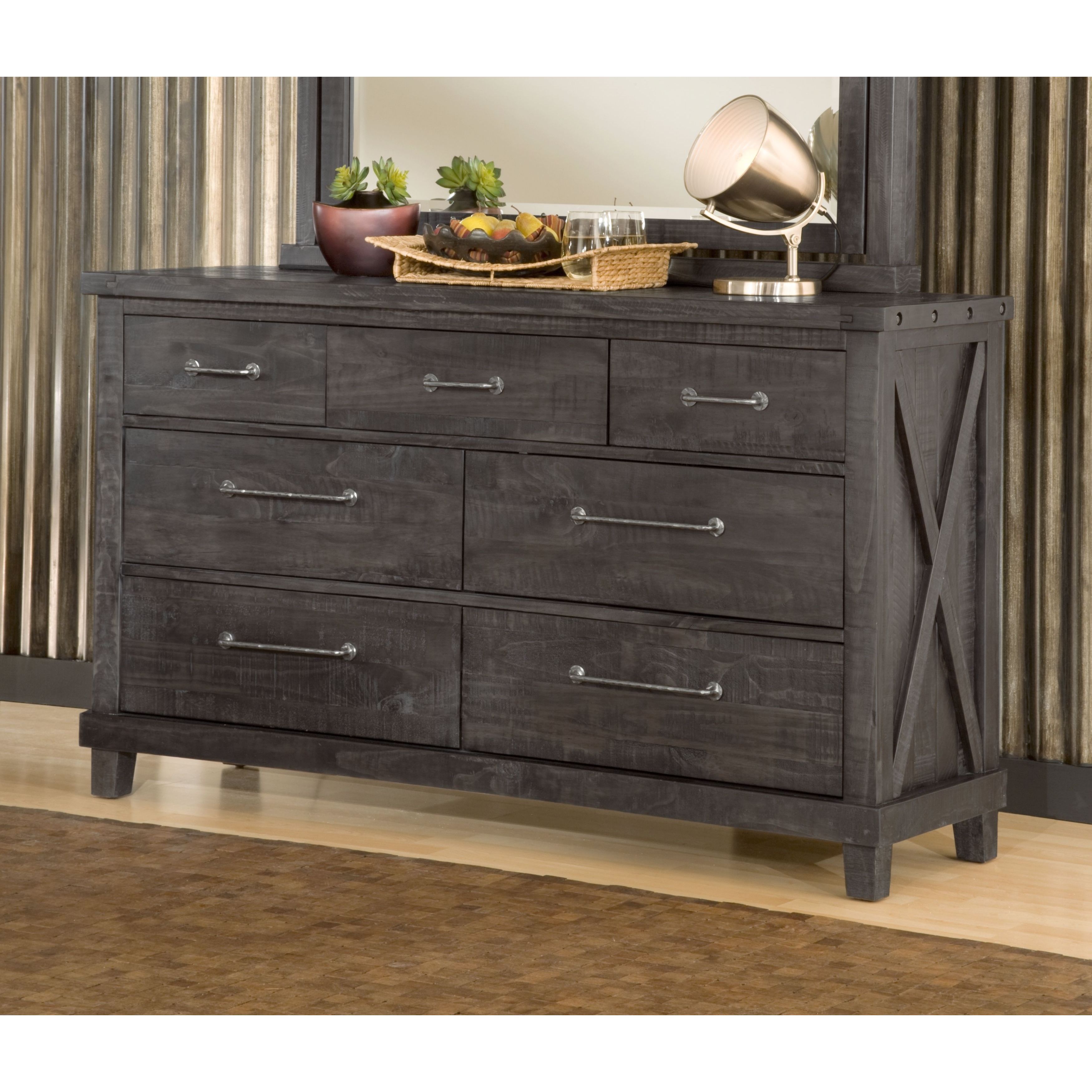 Shop Industrial Solid Wood Dresser In Cafe Overstock 10608398