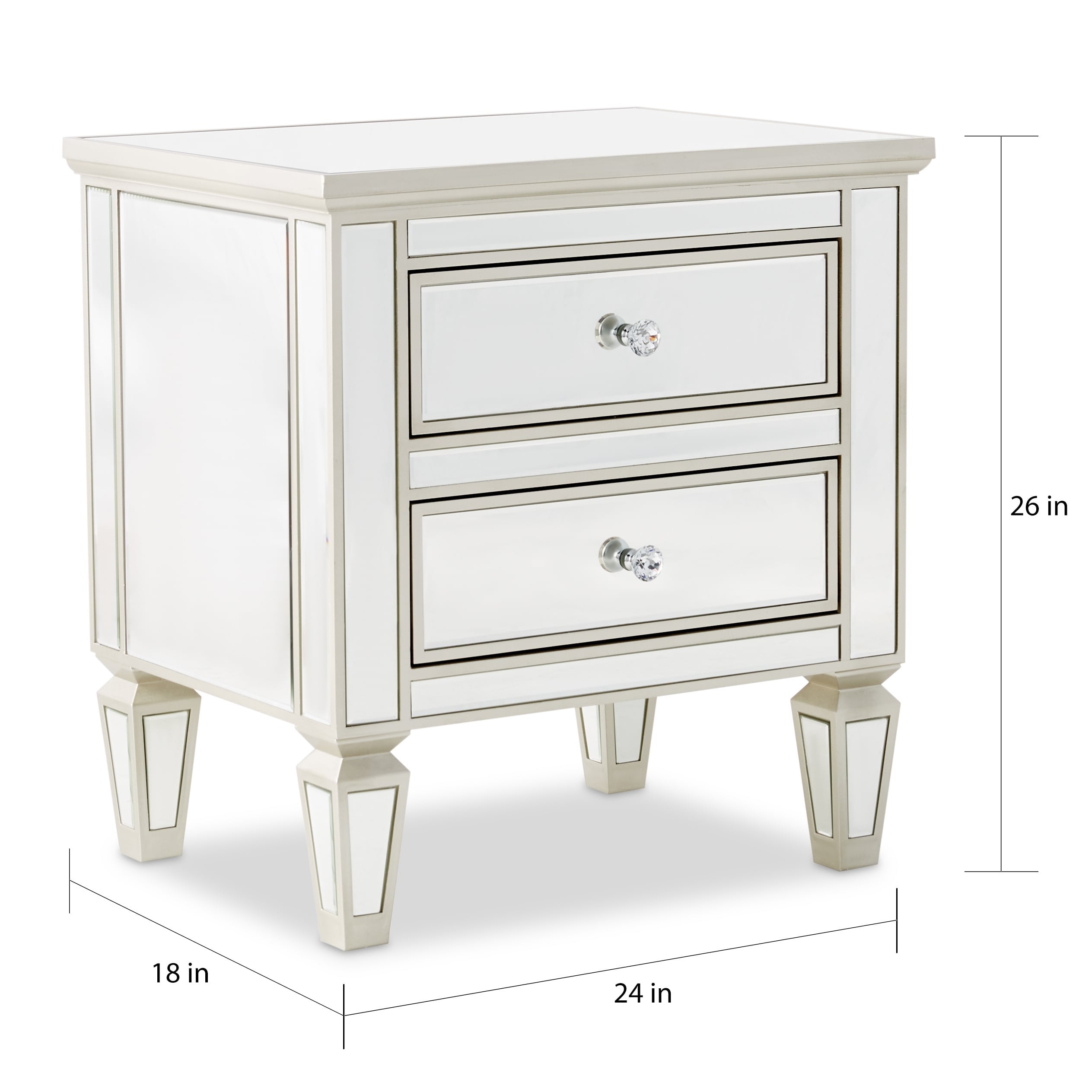 Abbyson Omni Mirrored 2 Drawer Chest Free Shipping Today Abbyson Omni Mirrored 2 Drawer Chest Free Shipping Today 17683345