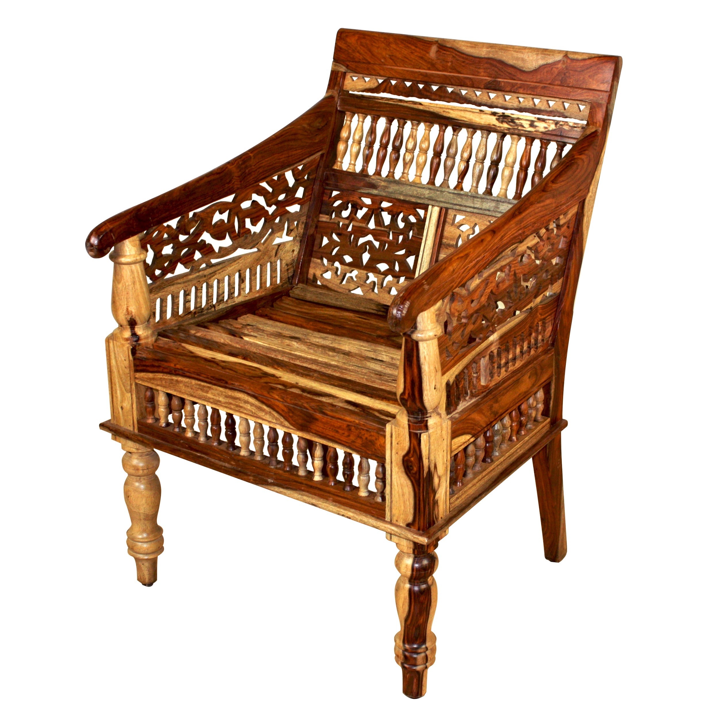porter maharaja handcarved solid sheesham chair india