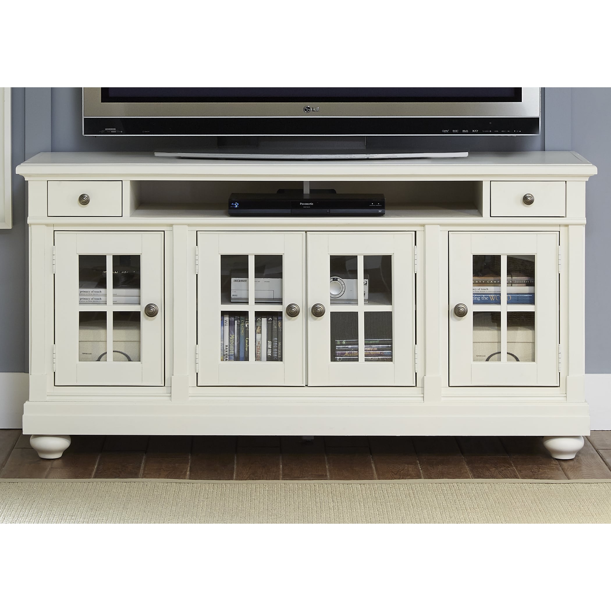 Cottage Harbor View Distressed Linen Tv Console Free Shipping Cottage Harbor View Distressed Linen Tv Console Free Shipping