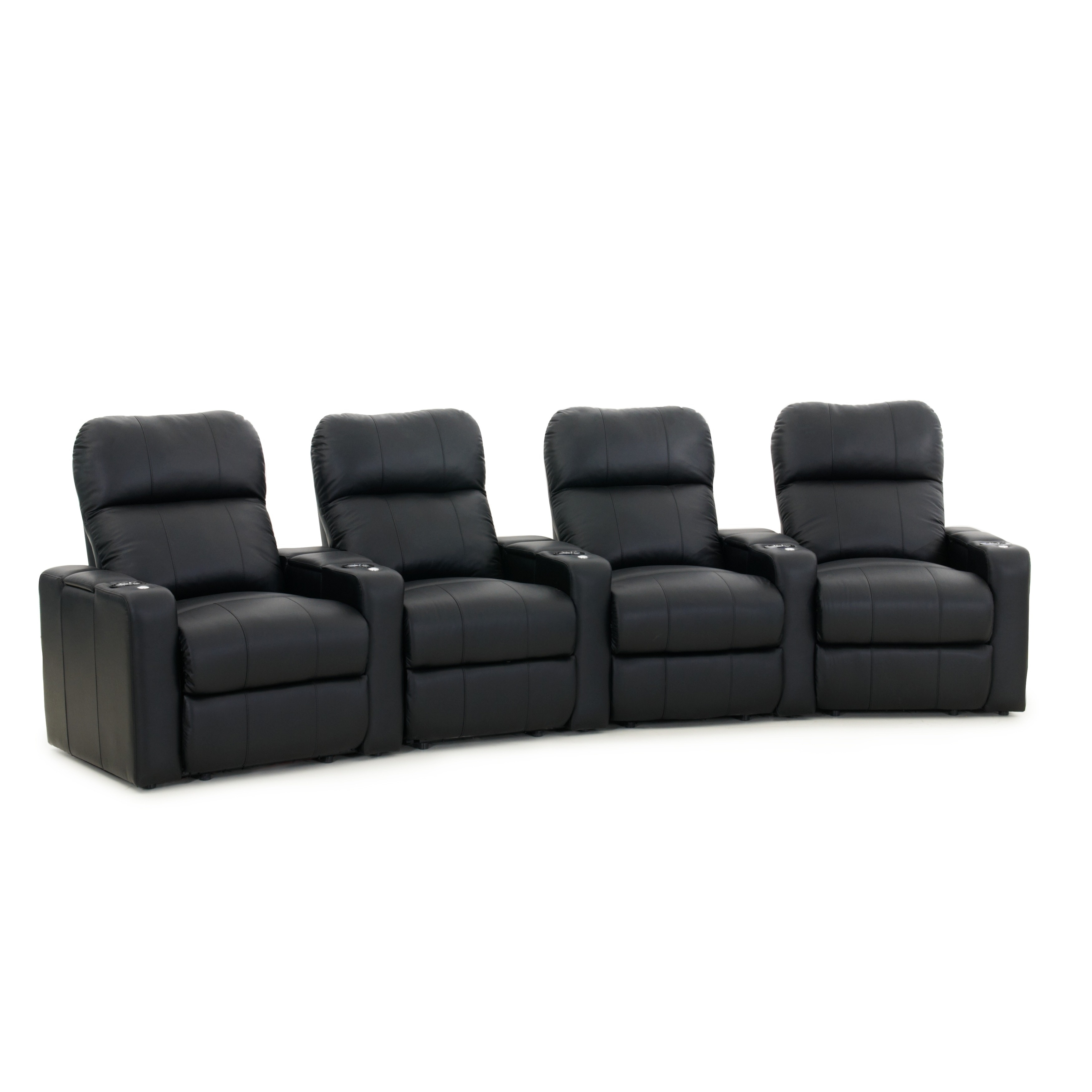 Octane Turbo Xl700 Curved Recline Black Premium Leather Octane Turbo Xl700 Curved Recline Black Premium Leather Home Theater Seating Row Of 4 Free Shipping Today 10656568