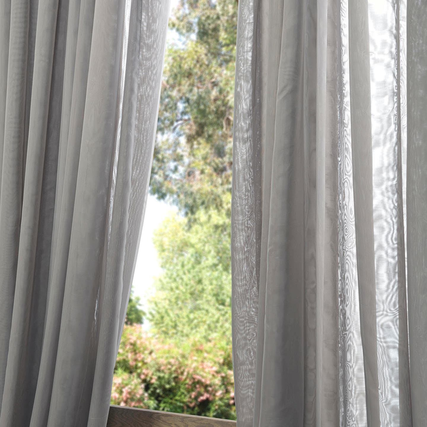 Exclusive Fabrics Signature Double Wide Grey Sheer Curtain Exclusive Fabrics Signature Double Wide Grey Sheer Curtain Panel On Free Shipping Orders Over 45 10670344