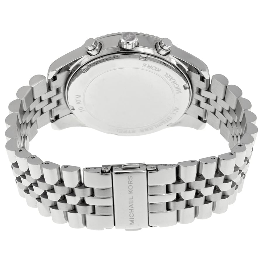 Michael Kors Men S Mk8405 Lexington Chronograph Silvertone Michael Kors Men S Mk8405 Lexington Chronograph Silvertone Stainless Steel Bracelet Watch Free Shipping Today 10680872