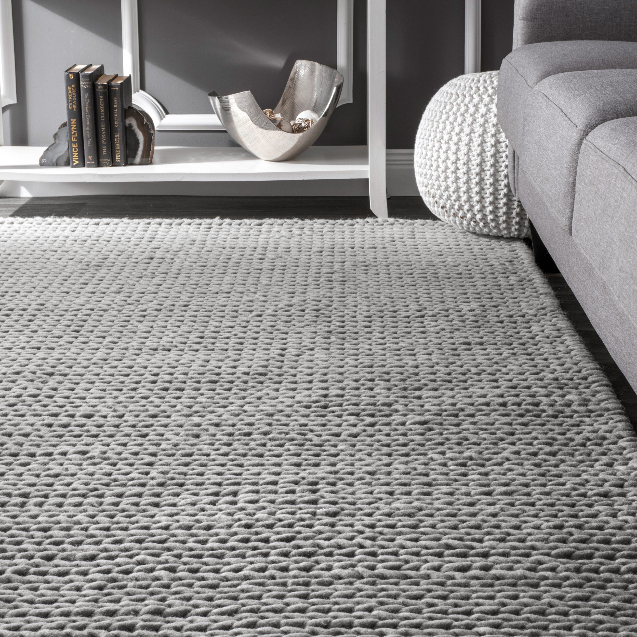 Nuloom Handmade Casual Braided Wool Grey Rug 8 X 10 On Nuloom Handmade Casual Braided Wool Grey Rug 8 X 10 On Free Shipping Today 10708020