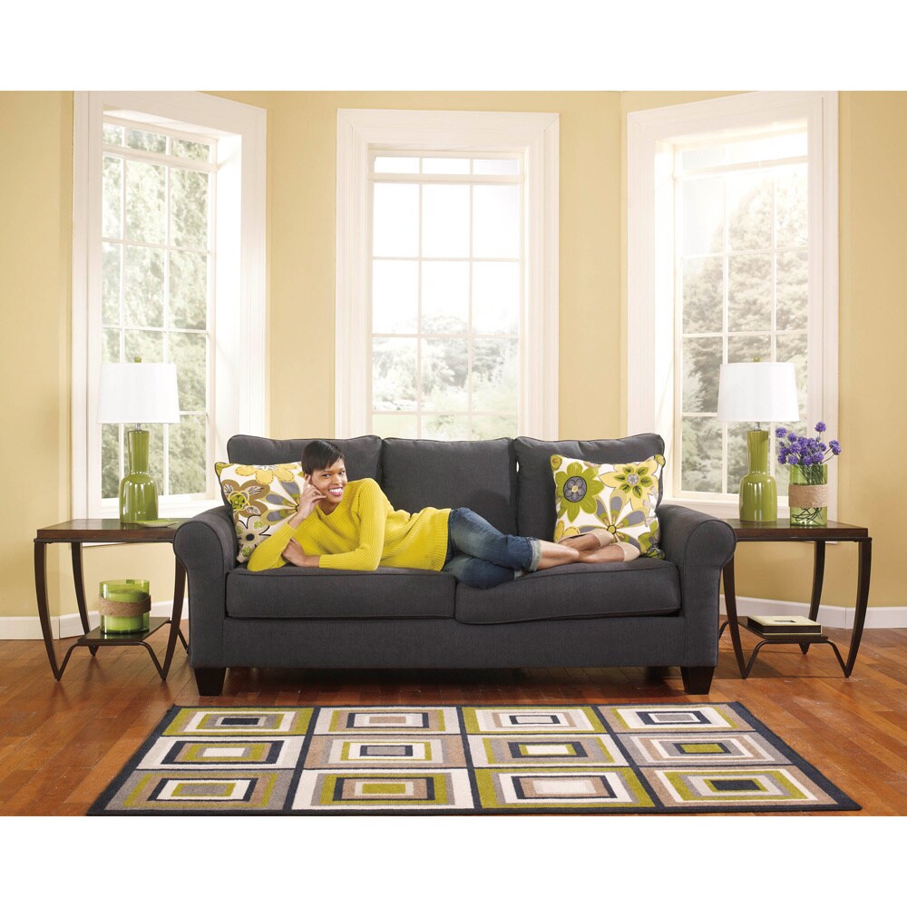 Signature Design By Ashley Nolana Charcoal Sofa