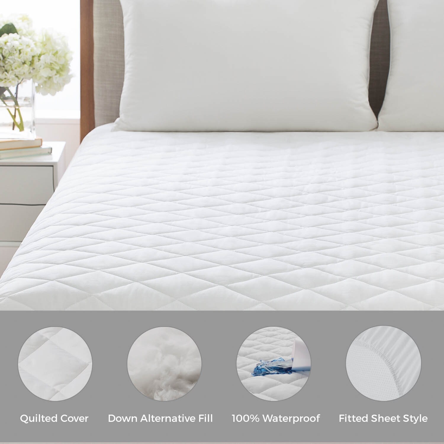 linenspa waterproof mattress pad with stretch skirt free shipping waterproof bed sheet for adults
