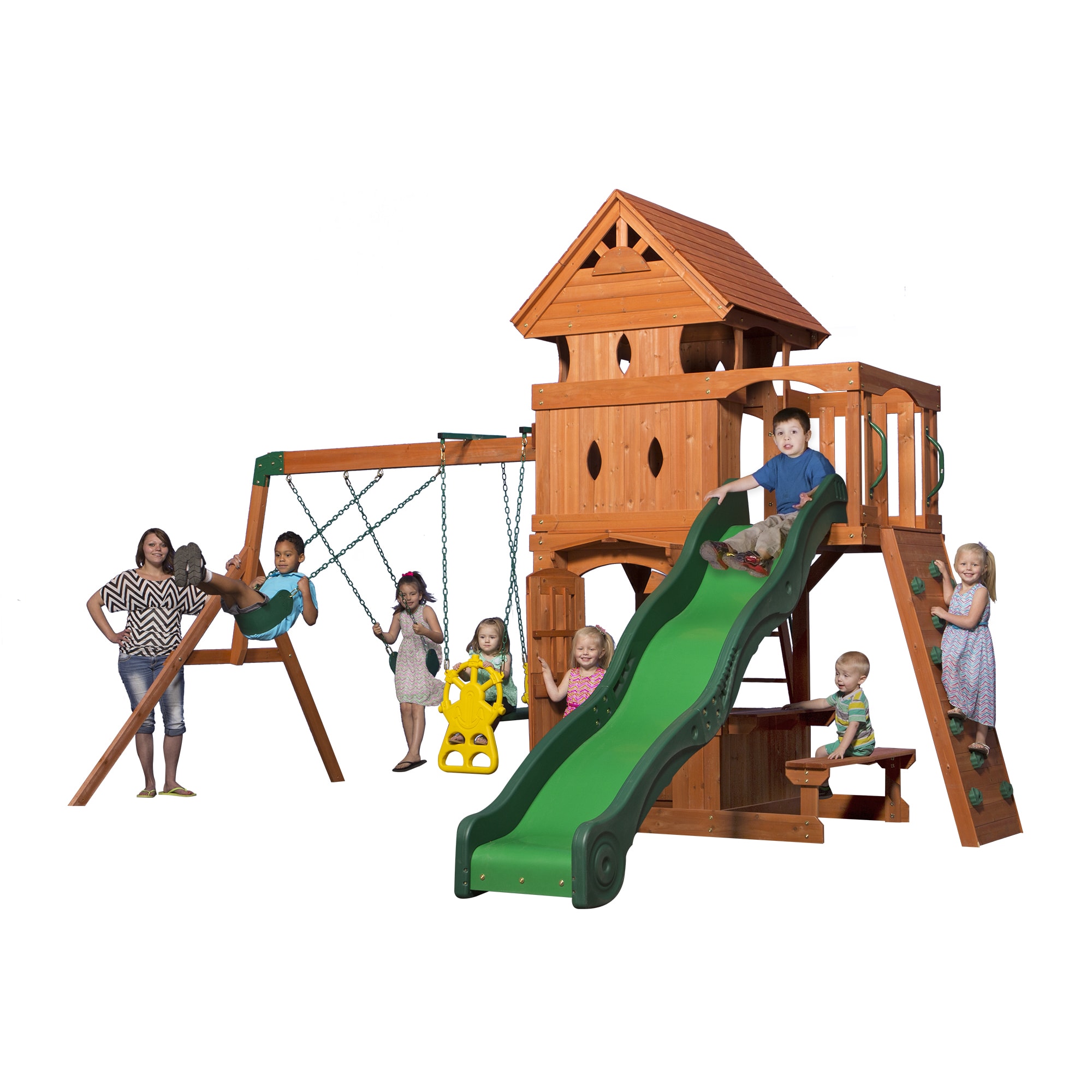 Backyard Discovery Monterey Cedar Swingset Free Shipping Today