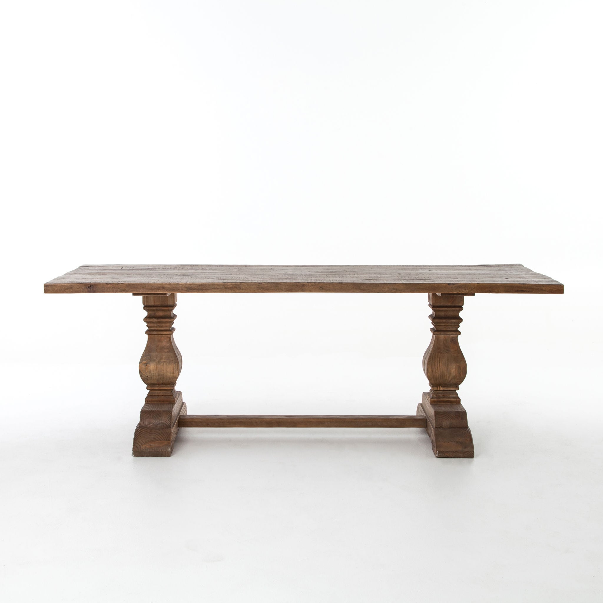 Handmade Natural Reclaimed Wood Trestle Dining Table India Handmade Natural Reclaimed Wood Trestle Dining Table India