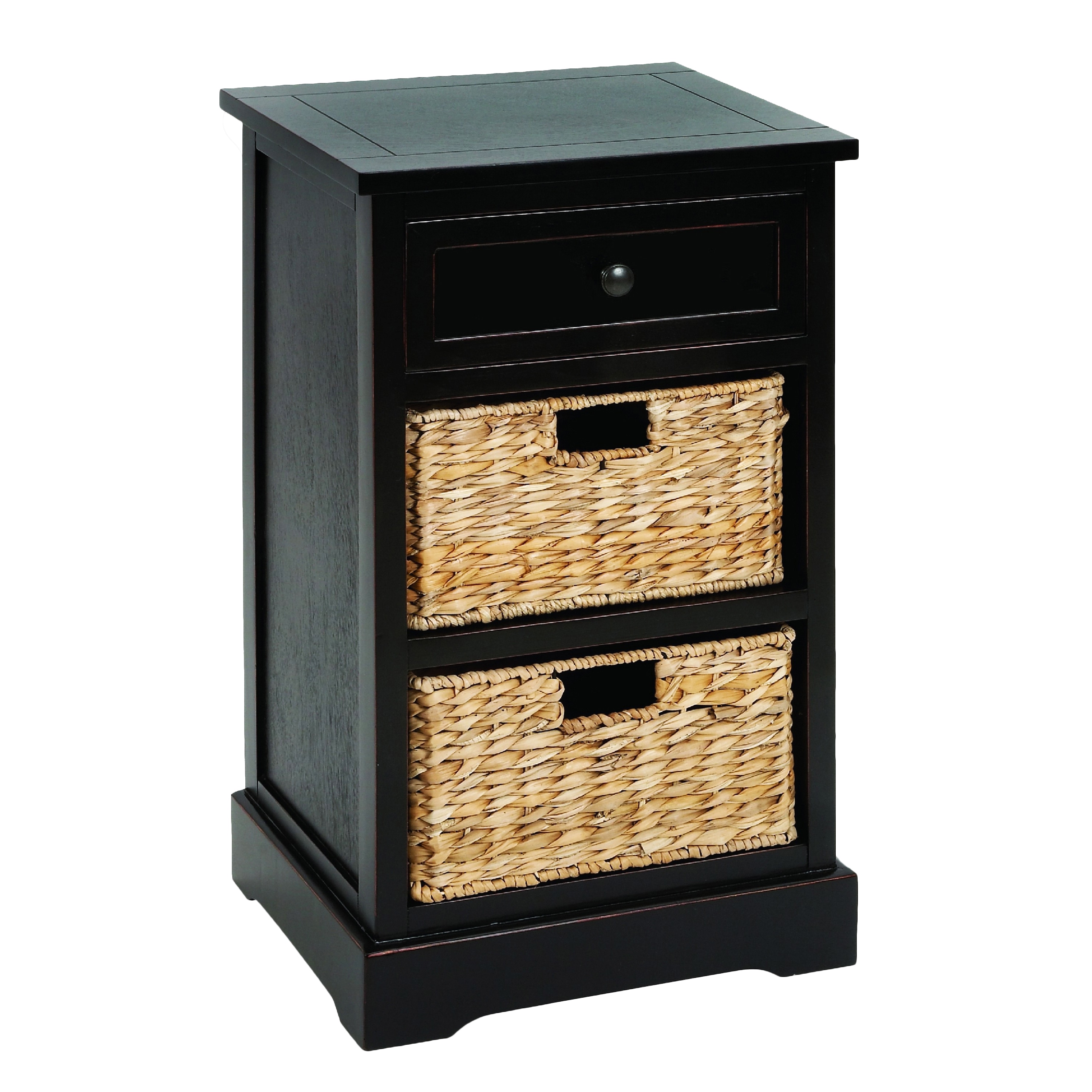 Malibu 3 Drawer Storage Wood Side Table Nightstand Overstock 10907525