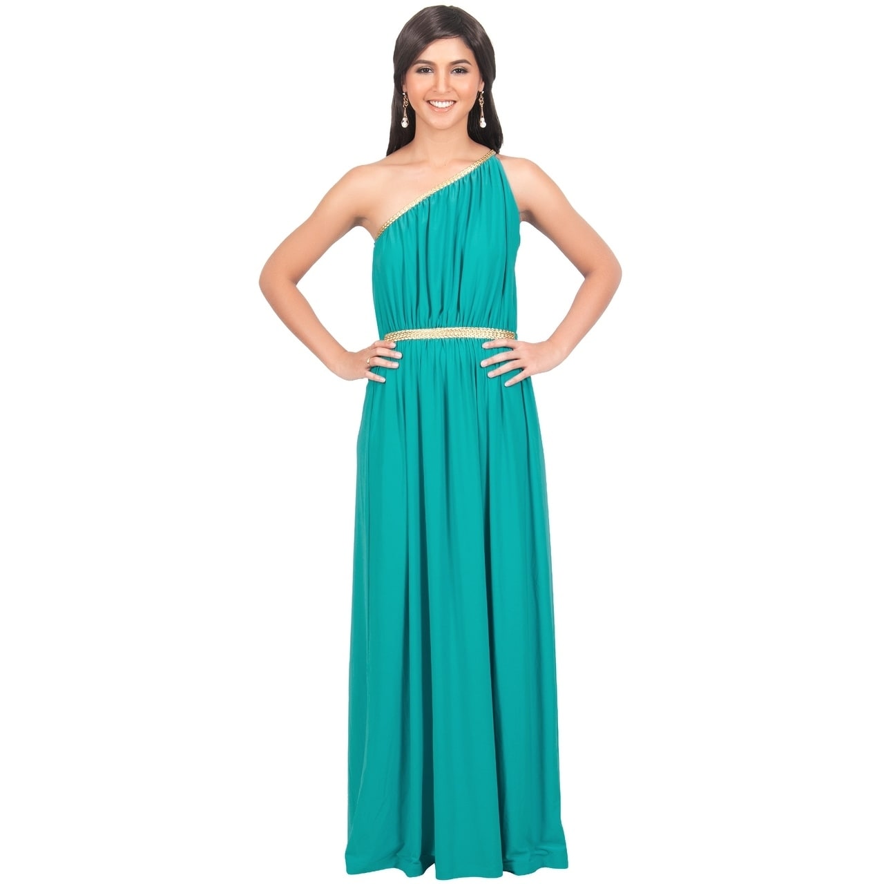 One Shoulder Grecian Dress