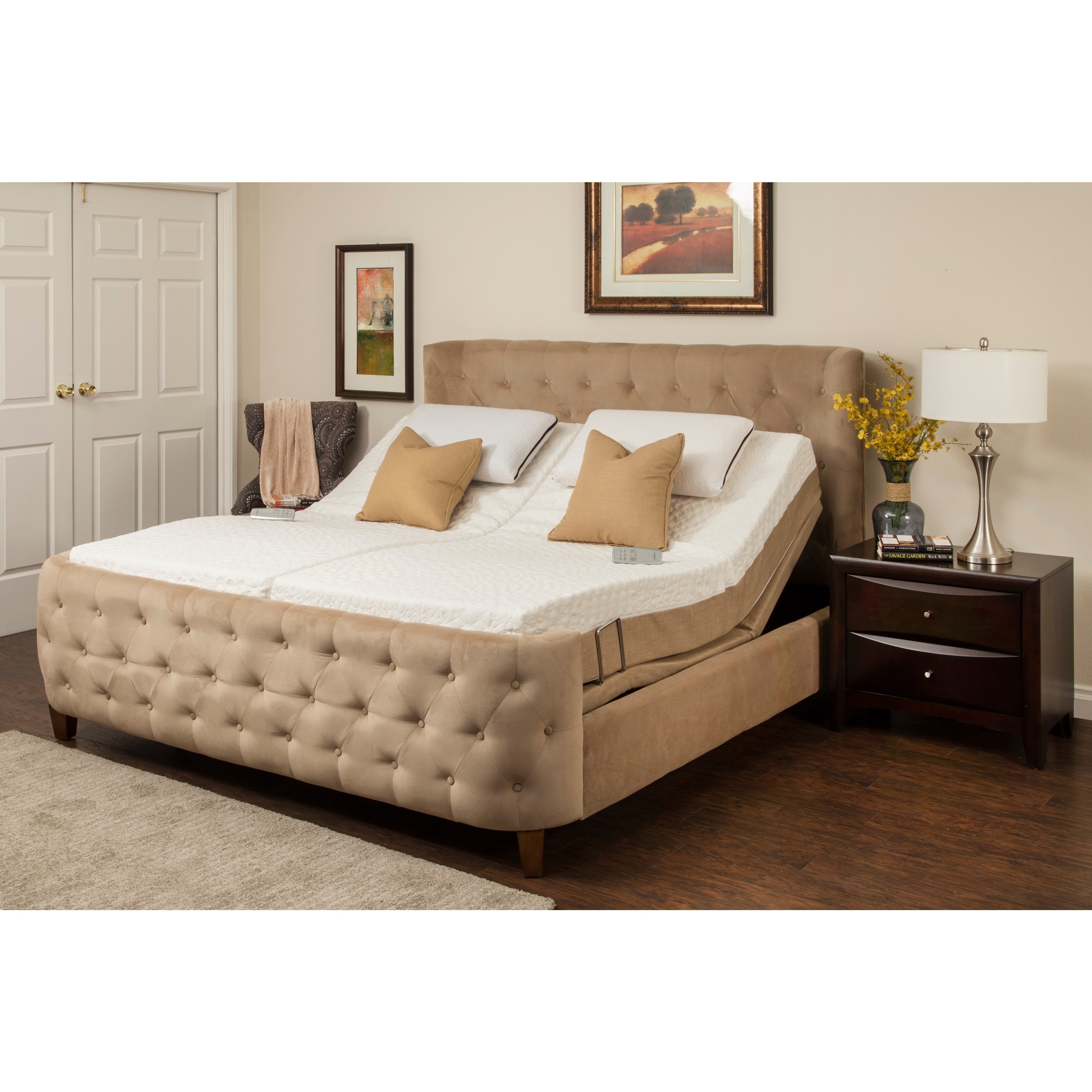 Sleep Zone Malibu 12 Inch Split King Memory Foam Adjule Sleep Zone Malibu 12 Inch Split King Memory Foam Adjule Mattress Set Free Shipping Today 17970058