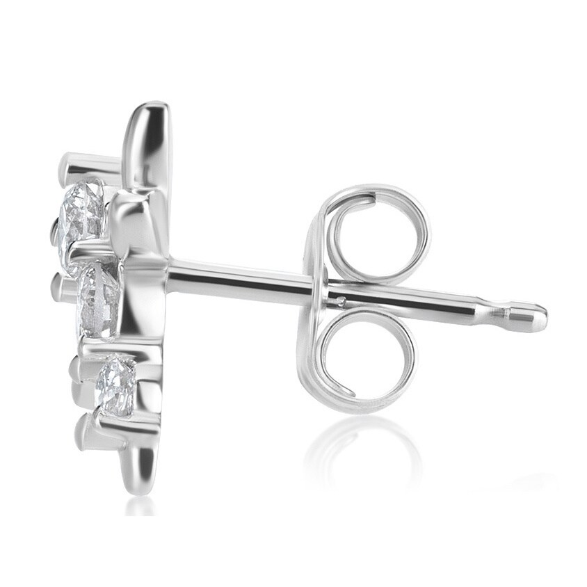 Summerrose 14k White Gold 1 3ct Tdw Diamond Dragonfly Stud Summerrose 14k White Gold 1 3ct Tdw Diamond Dragonfly Stud Earrings On Free Shipping Today 10953279