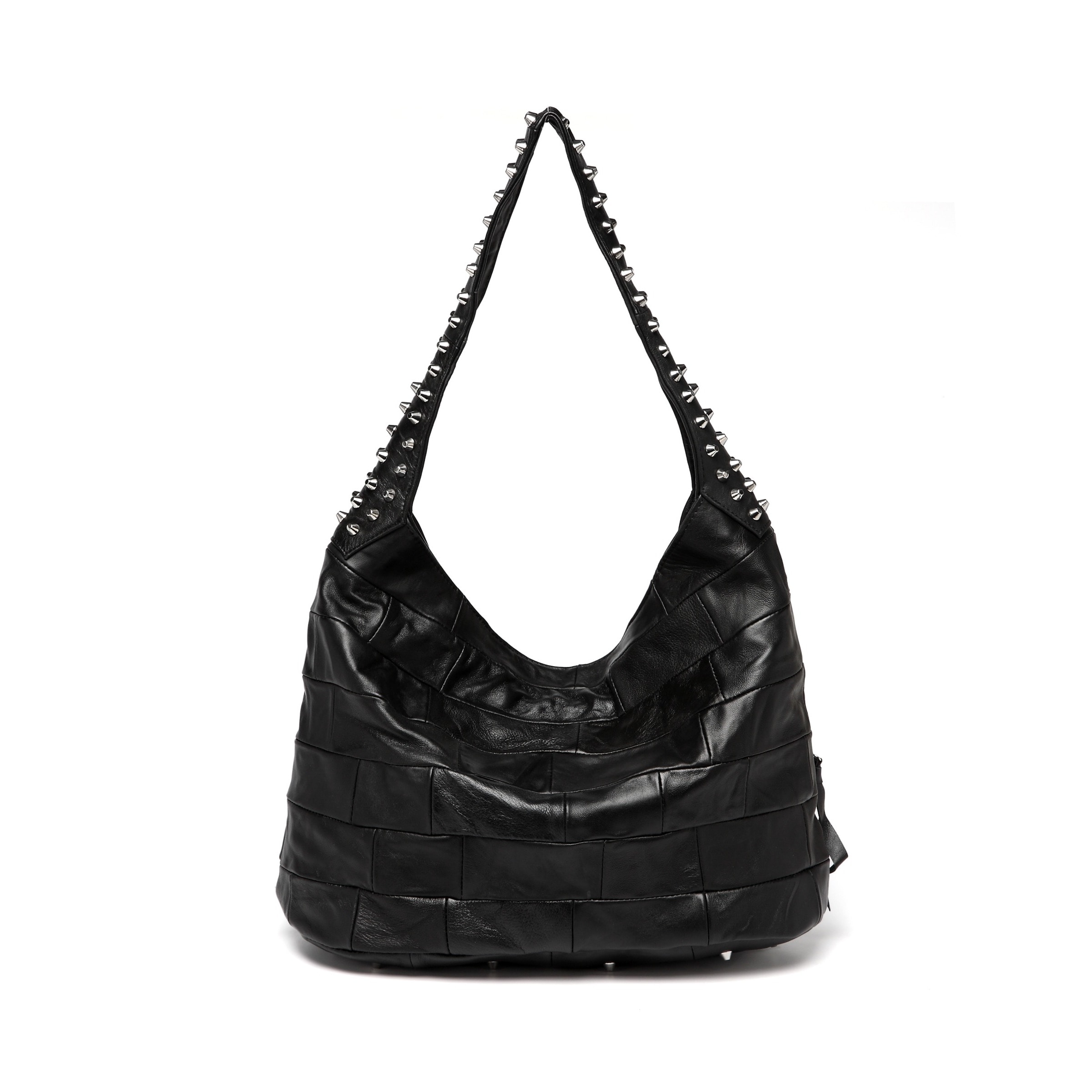 Vicenzo Leather Swagger Studded Hobo Handbag On Free Vicenzo Leather Swagger Studded Hobo Handbag On Free Shipping Today 10971441