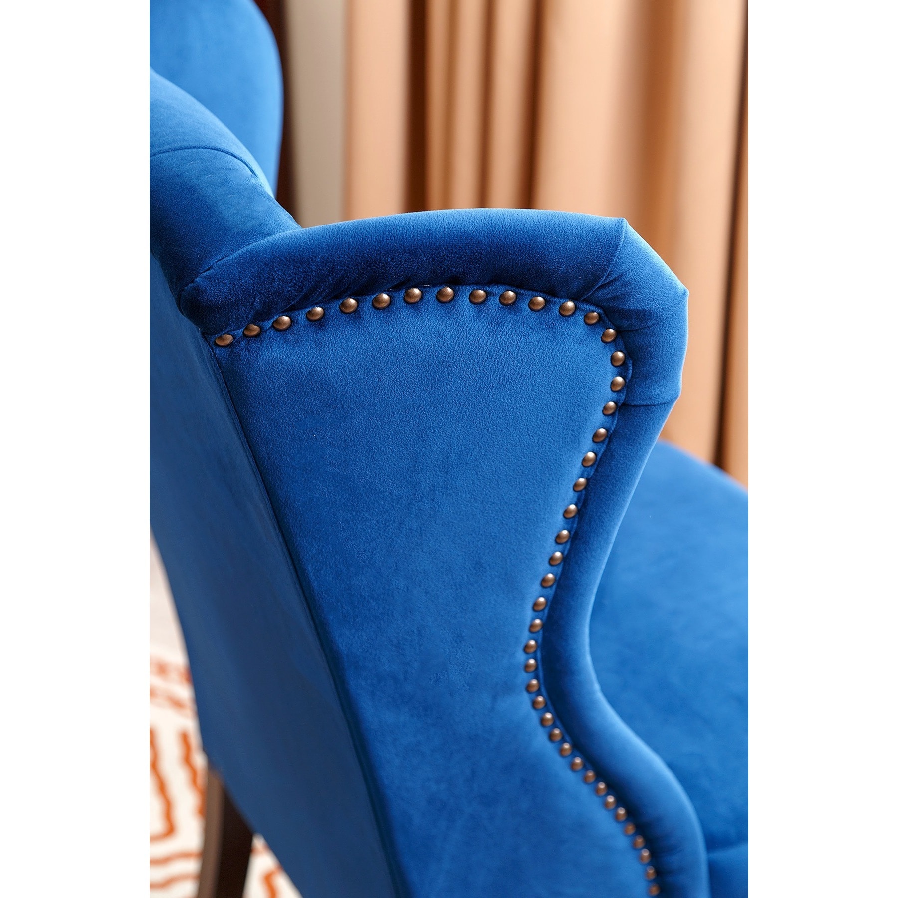 Abbyson Sierra Tufted Navy Blue Velvet Wingback Dining Chair Abbyson Sierra Tufted Navy Blue Velvet Wingback Dining Chair Free Shipping Today 18011533