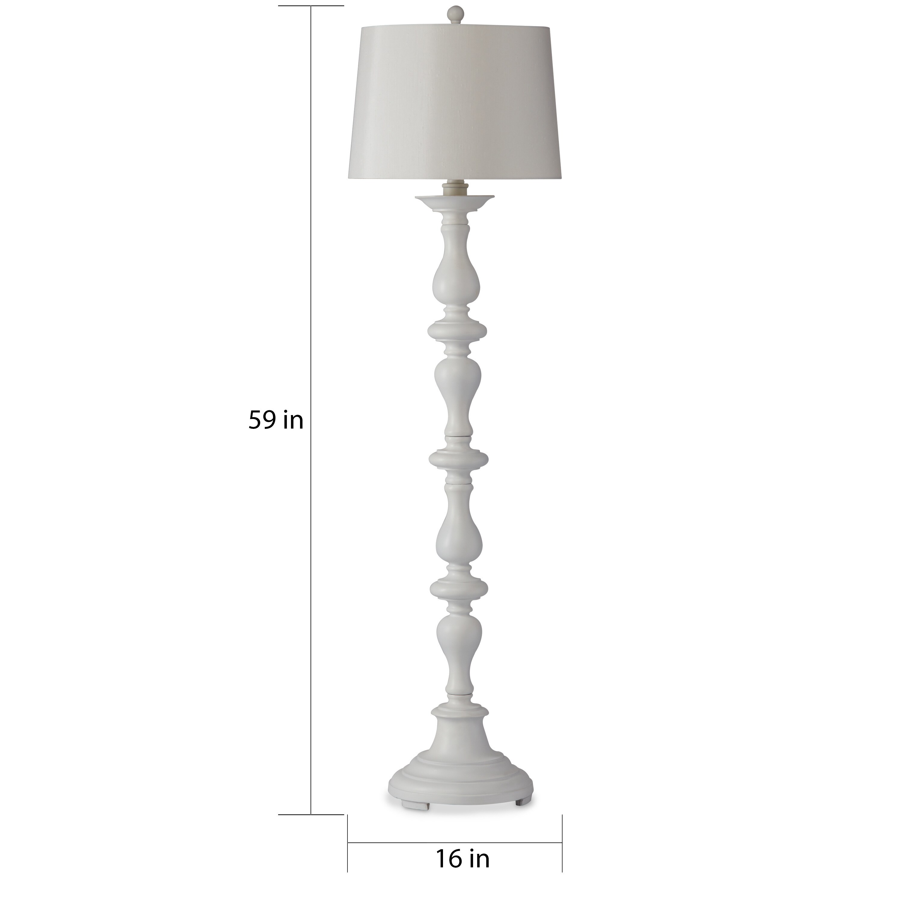 Abbyson Turnwood Antique White Floor Lamp - Free Shipping Today ... Abbyson Turnwood Antique White Floor Lamp - Free Shipping Today ...