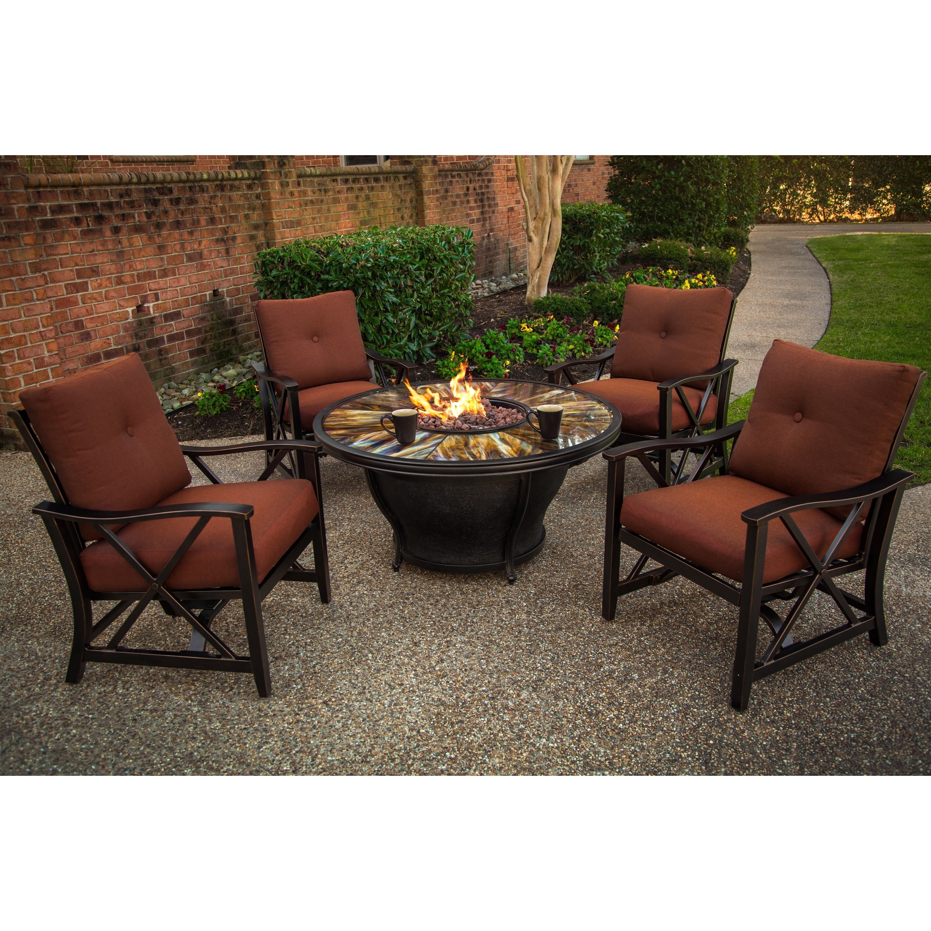 Fire Pit Table Beads Cover Lazy Susan Rocking Chairs And Fire Pit Table Beads Cover Lazy Susan Rocking Chairs And Cushions