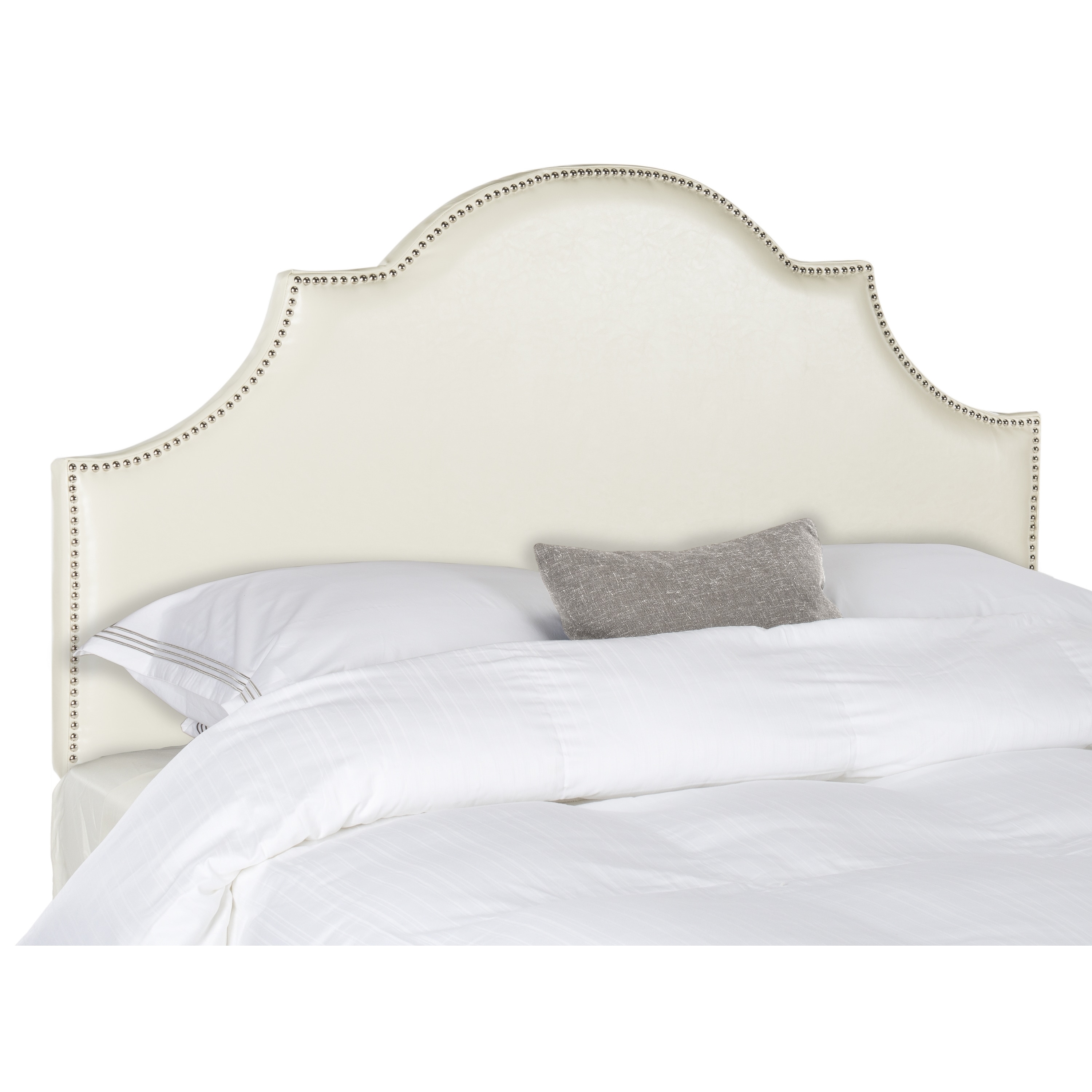 Safavieh Hallmar White Leather Upholstered Arched Headboard Silvernailhead (queen) Free Shipping Today Overstockcom . Safavieh Hallmar White Leather Upholstered Arched Headboard safavieh hallmar white leather upholstered arched headboard silvernailhead (queen) free shipping today overstockcom . safavieh hallmar white leather upholstered arched headboard