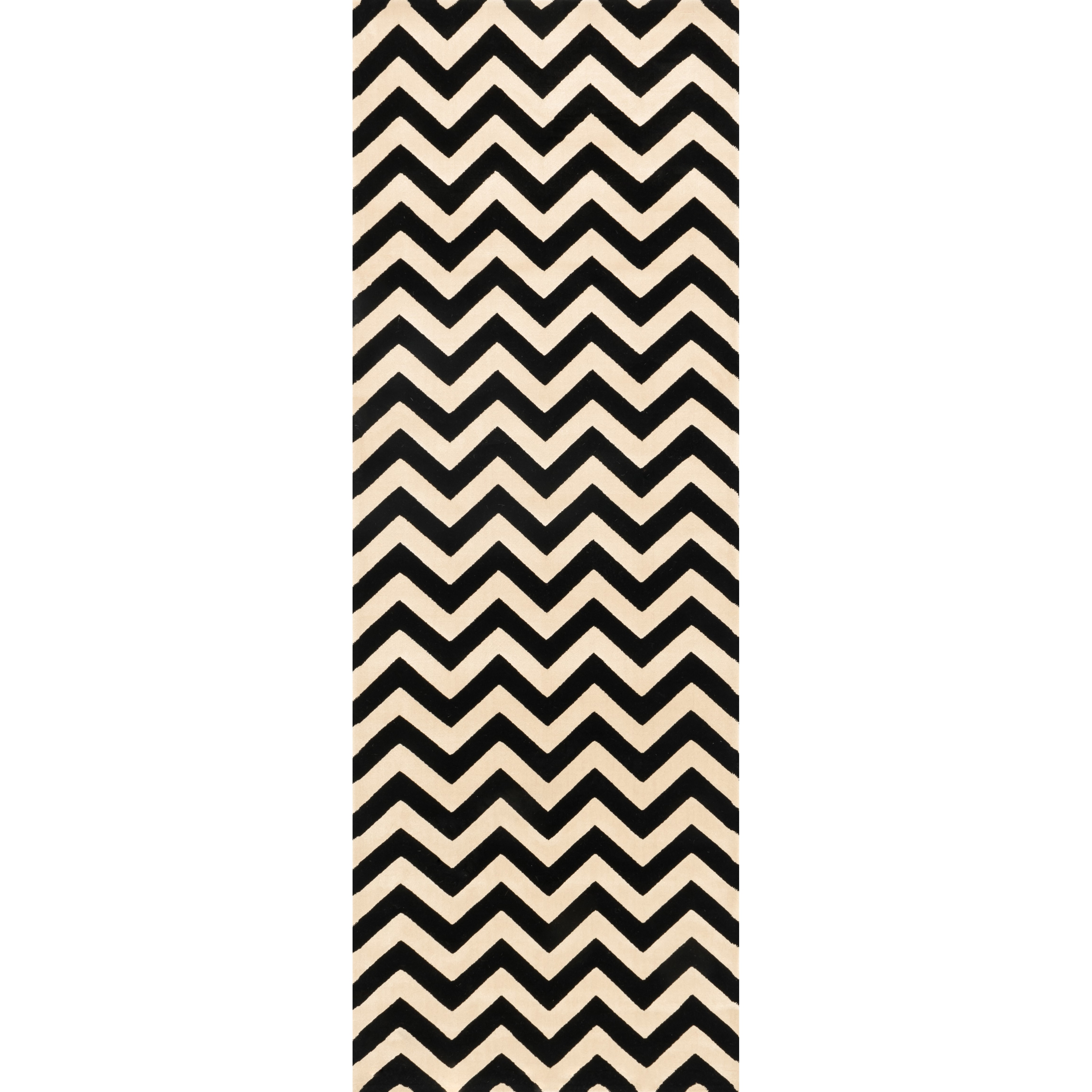 Presley Black Ivory Chevron Rug 2 8 X 7 Free Presley Black Ivory Chevron Rug 2 8 X 7 Free Shipping Today 18115363