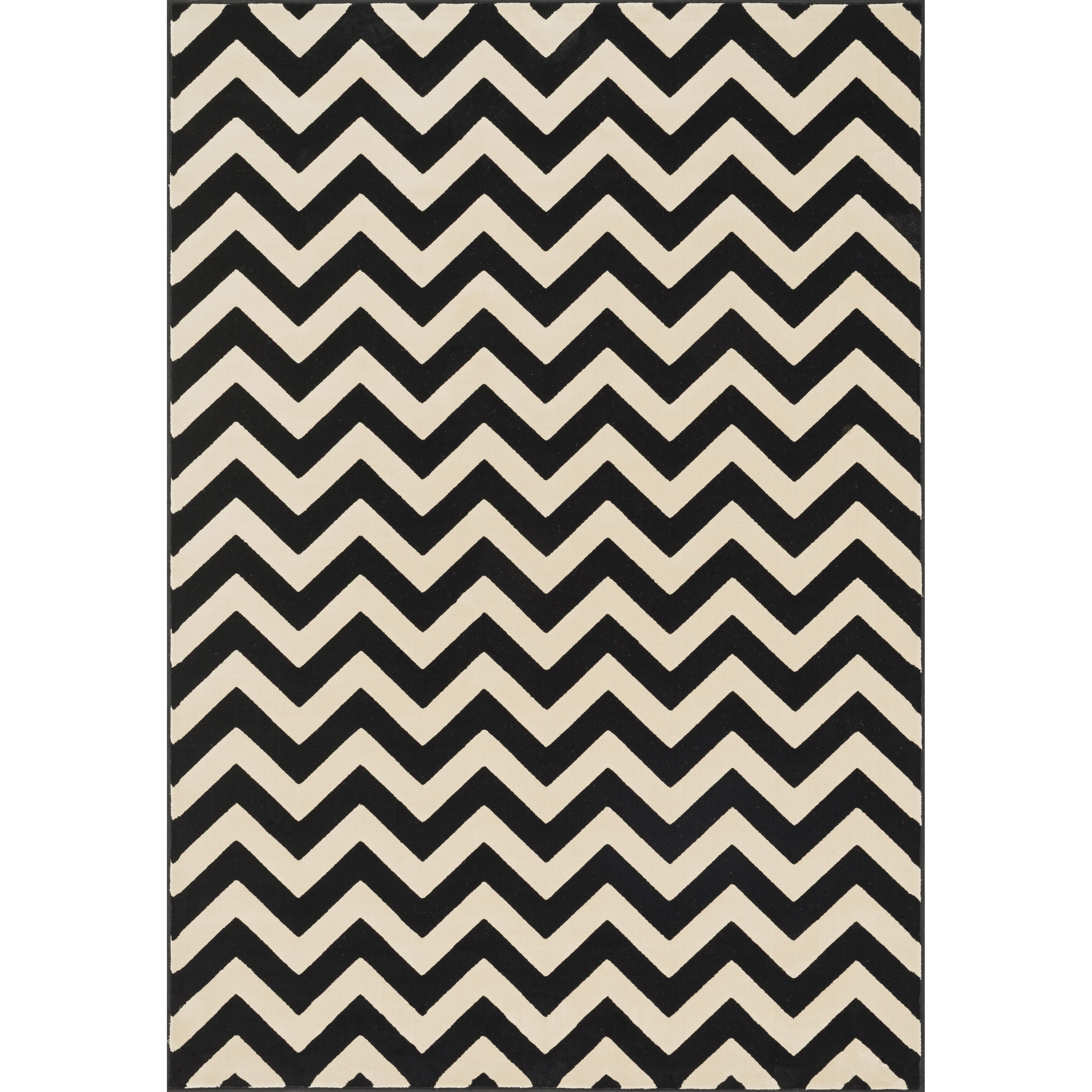 Presley Black Ivory Chevron Rug 5 3 X 7 Free Shipping Presley Black Ivory Chevron Rug 5 3 X 7 Free Shipping Today 11112488