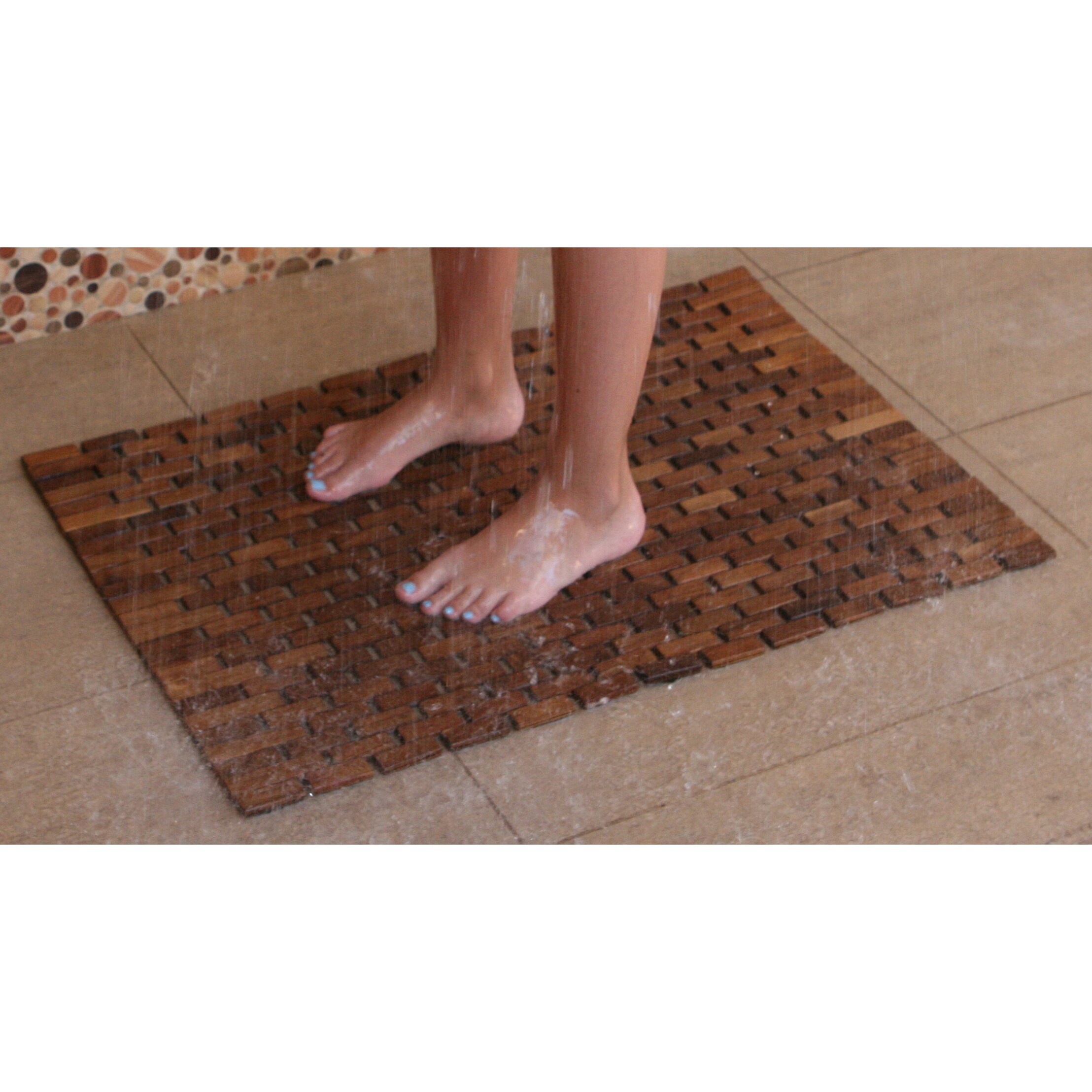 Teak Indoor Outdoor Bath And Shower Mat On Free Teak Indoor Outdoor Bath And Shower Mat On Free Shipping Orders Over 45 11118906