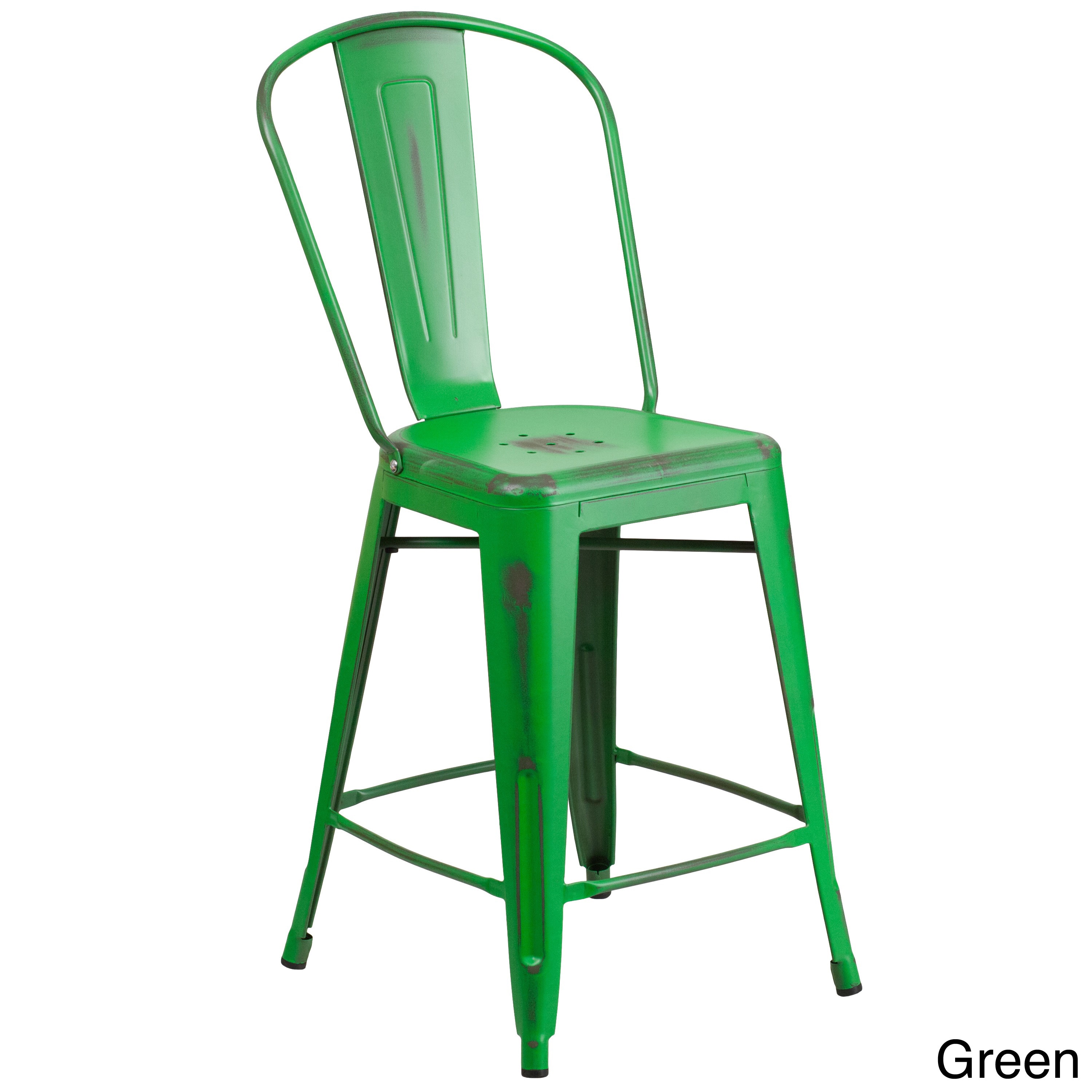 Clay Alder Home Langley Distressed Metal Indoor 24 Inch Counter Clay Alder Home Langley Distressed Metal Indoor 24 Inch Counter Height Stool Free Shipping Today 20255025