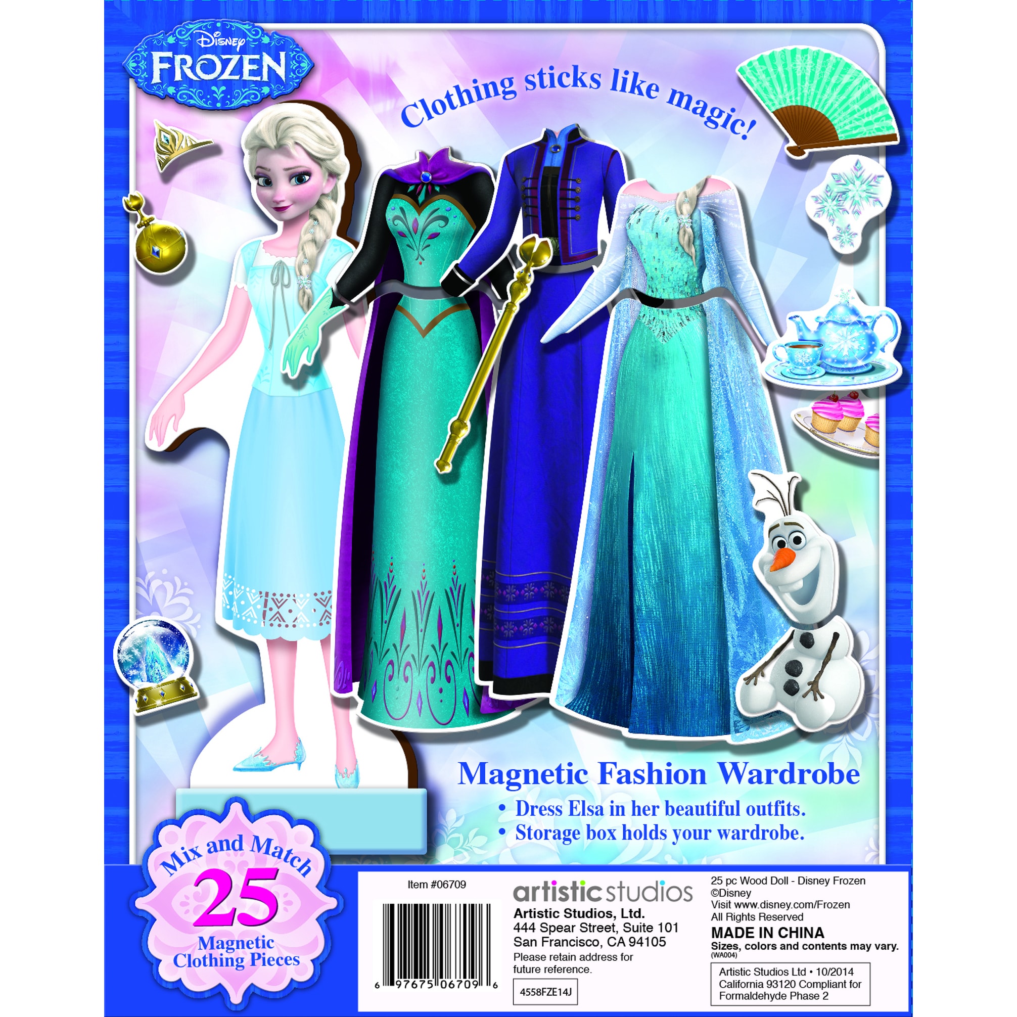 Shop Bendon Disney Frozen Elsa Princess Dress Up Wooden Magnetic