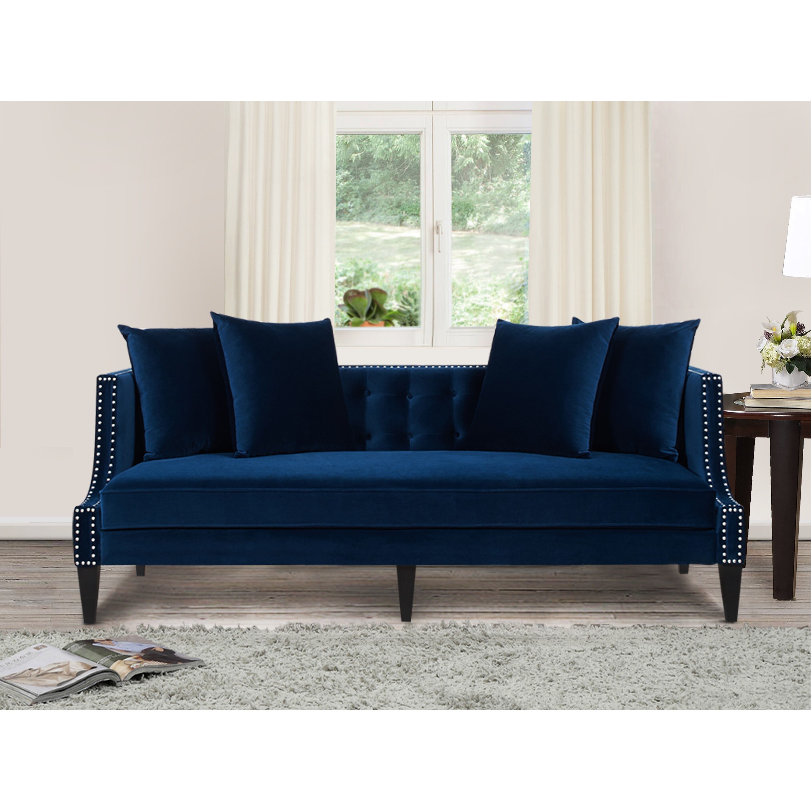 Jennifer Taylor Caroline Recessed Tuxedo Sofa On Free Jennifer Taylor Caroline Recessed Tuxedo Sofa