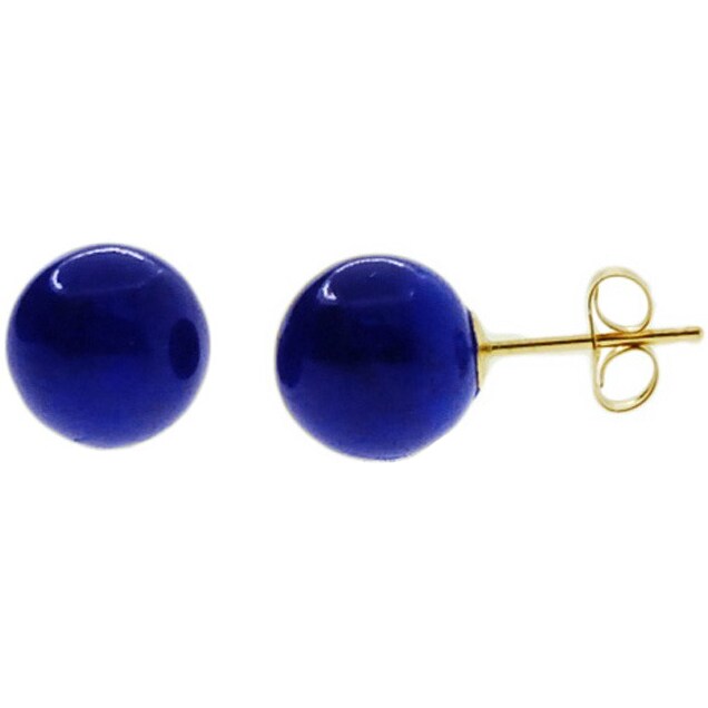 Kabella 14k Yellow Gold Lapis Stud Earrings On Free Kabella 14k Yellow Gold Lapis Stud Earrings On Free Shipping Orders Over 45 11421286