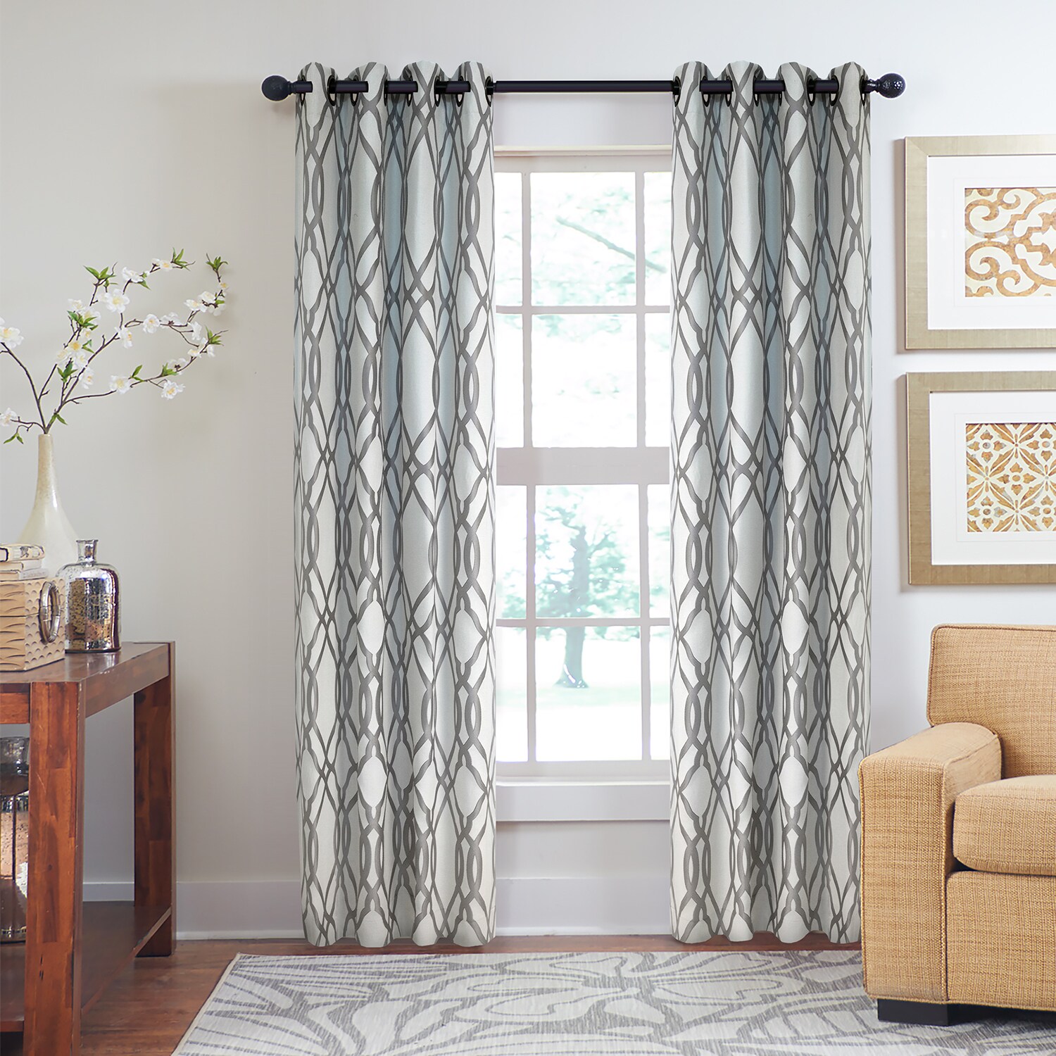 Grand Luxe Inchant Grommet Window Curtain On Free Grand Luxe Inchant Grommet Window Curtain On Free Shipping Today 11421423