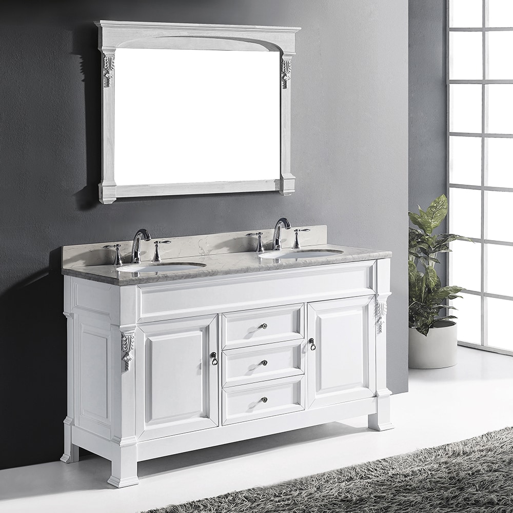 Virtu Usa Huntshire 60 Inch White Double Bathroom Vanity Virtu Usa Huntshire 60 Inch White Double Bathroom Vanity Cabinet Set