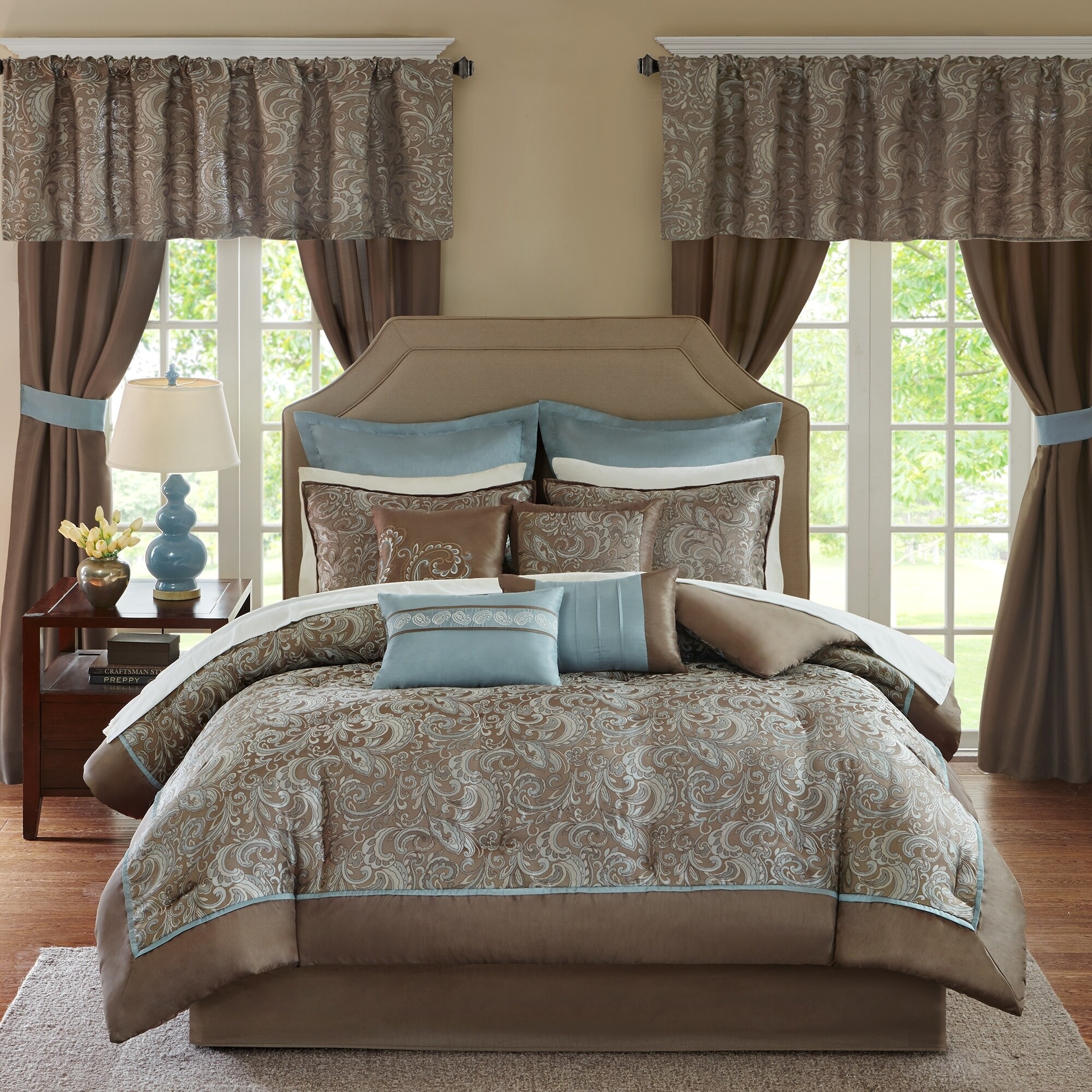Madison Park Essentials Cadence 24 Piece Room In A Bag Window Panels Madison Park Essentials Cadence 24 Piece Room In A Bag Window Panels