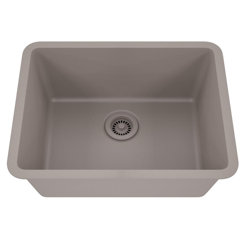 Lexicon Platinum Medium Single Bowl Quartz Composite Kitchen Lexicon Platinum Medium Single Bowl Quartz Composite Kitchen Sink On Free Shipping Today 11607115
