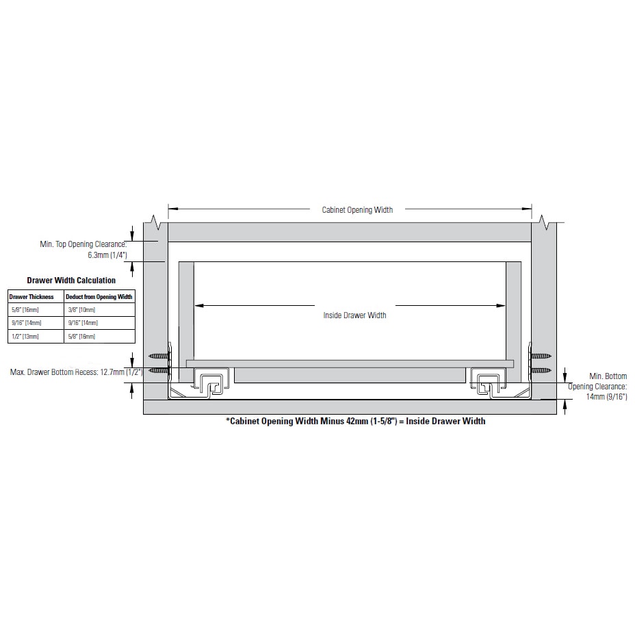Shop 18 5 Inch Framed Hydraulic Soft Close Concealed Undermount