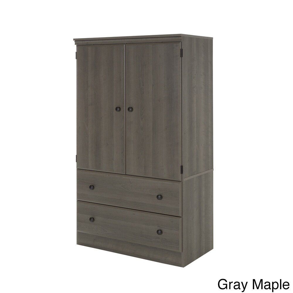 South S Morgan Two Door Armoire With Drawers 35 4 L X South S Morgan Two Door Armoire With Drawers 35 4 L X 19 5 D 60 8 H Free Shipping Today 11660165