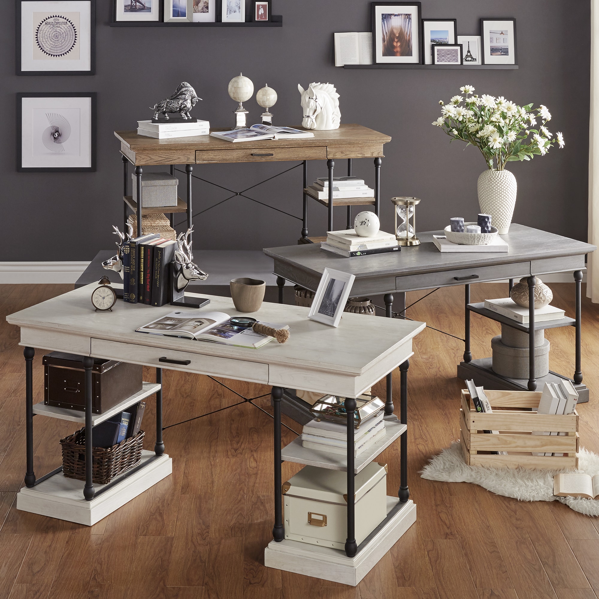 Barnstone Cornice 1 Drawer Storage Writing Desk By Inspire Q Barnstone Cornice 1 Drawer Storage Writing Desk By Inspire Q Free Shipping Today 11669566