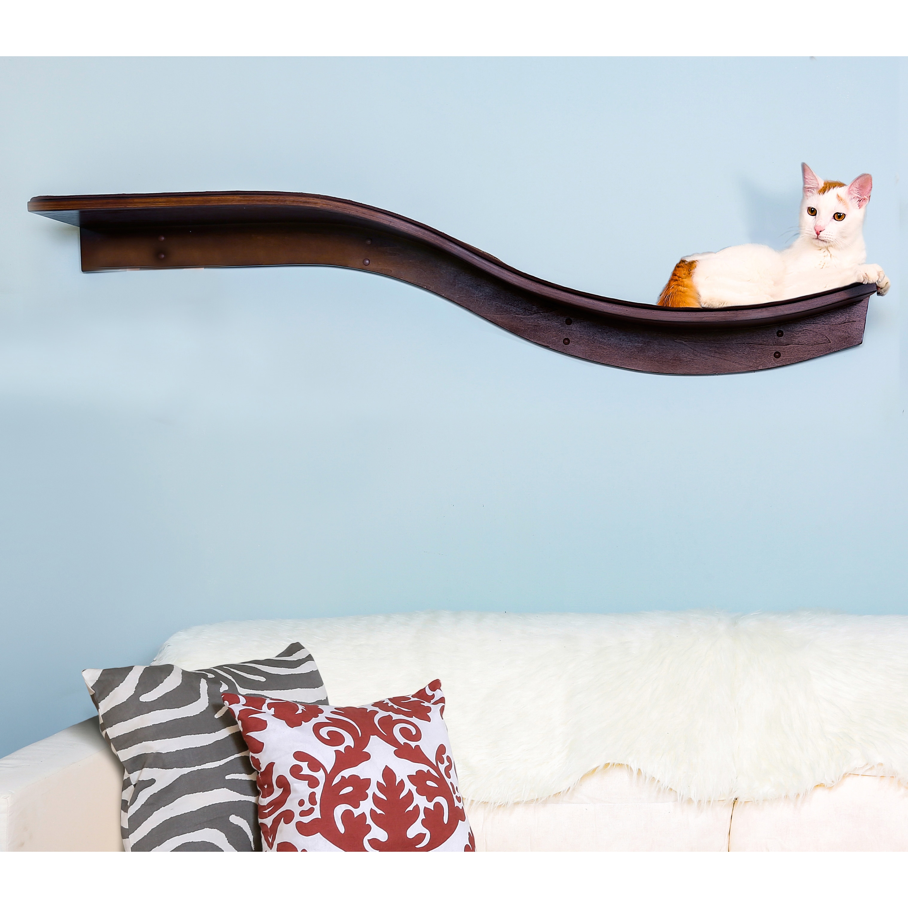 Lotus Branch Cat Shelf From The Refined Feline On Sale Overstock 11717115