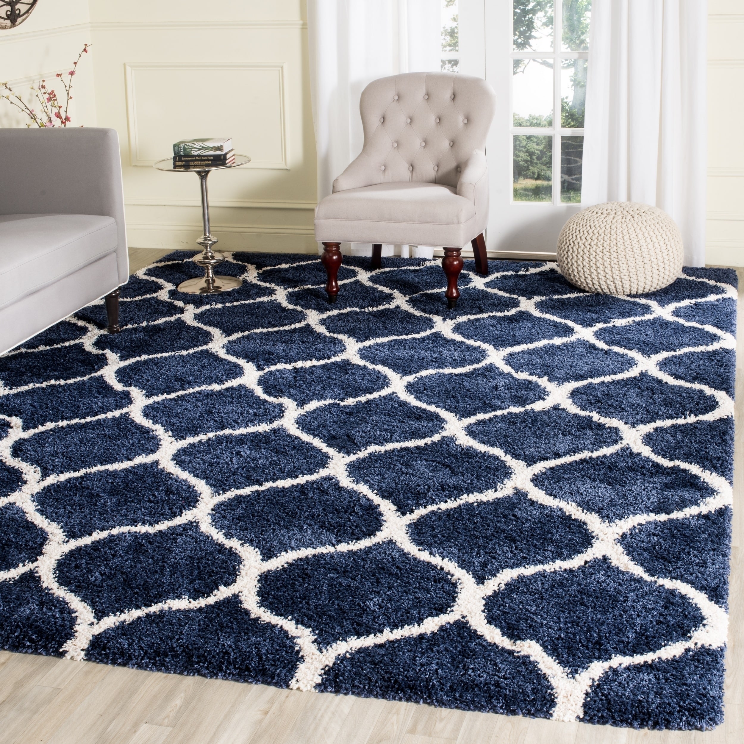 Safavieh Hudson Modern Ogee Navy Ivory Large Area Rug Safavieh Hudson Modern Ogee Navy Ivory Large Area Rug 11 X 15 On Free Shipping Today 11721641