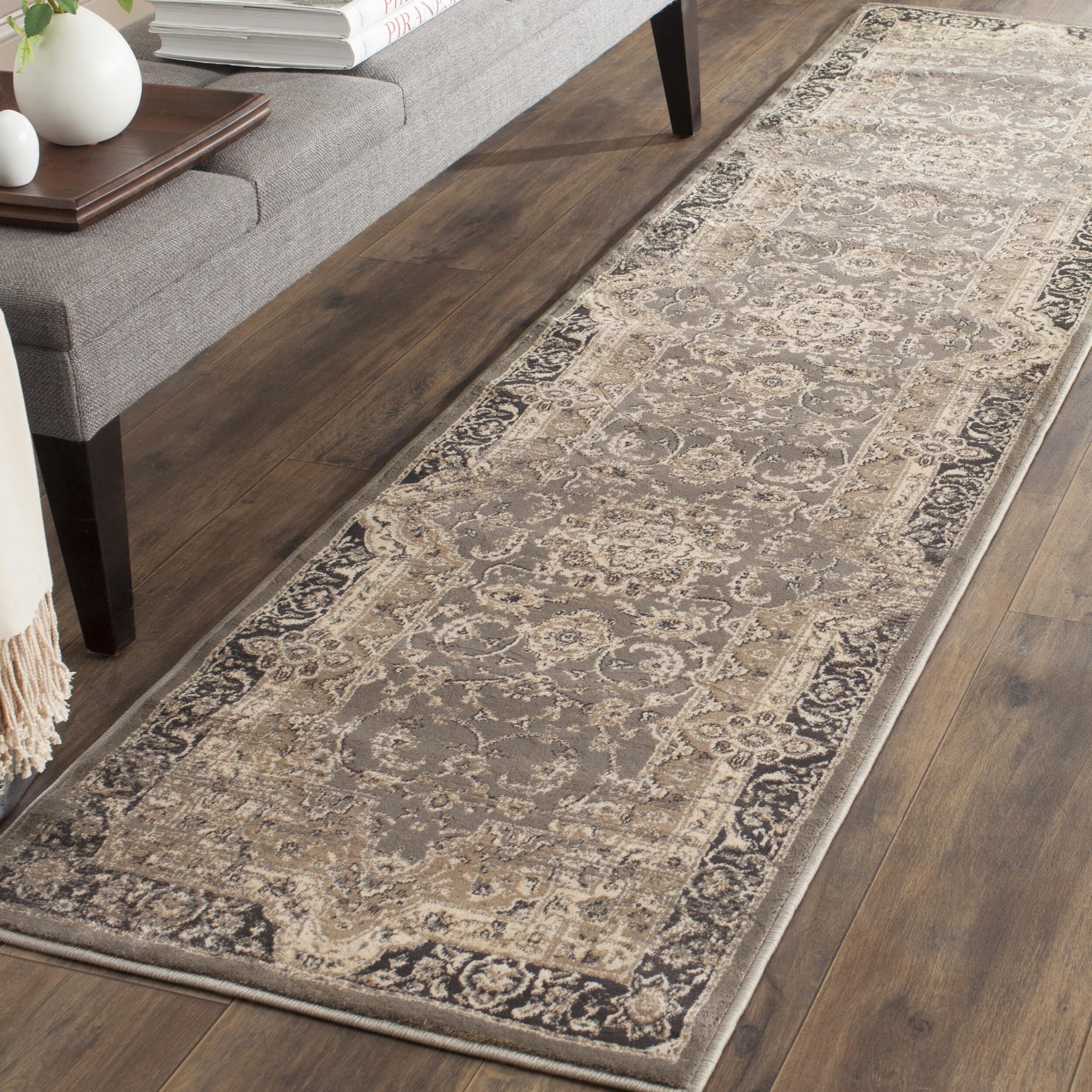 Shop Safavieh Vintage Oriental Taupe Black Distressed Runner Rug