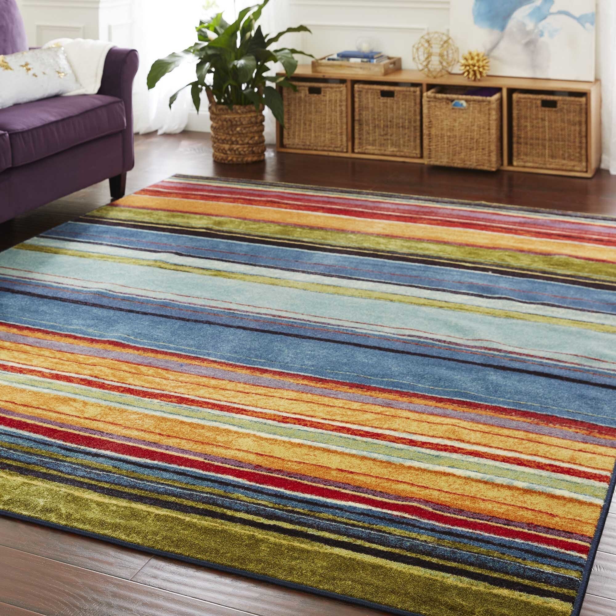 Shop Mohawk Home New Wave Rainbow Multi Area Rug 10 Square On