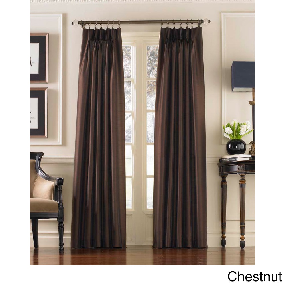Marquee Faux Silk Pinch Pleat Curtain Panel Free Shipping On Marquee Faux Silk Pinch Pleat Curtain Panel Free Shipping On Orders Over 45 11762692