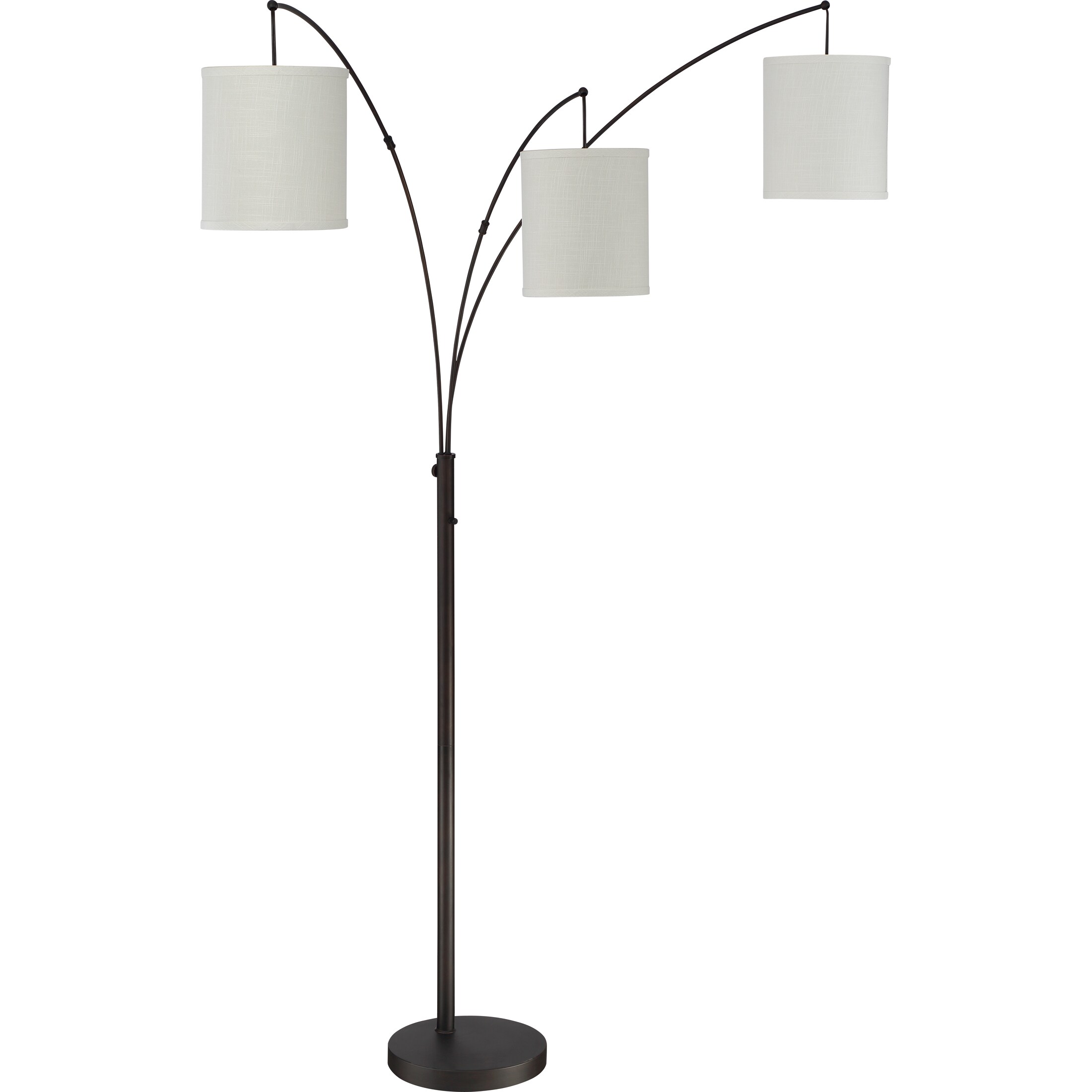 Shop Quoizel Overlook Oil Rubbed Bronze Finish Steel Floor Lamp