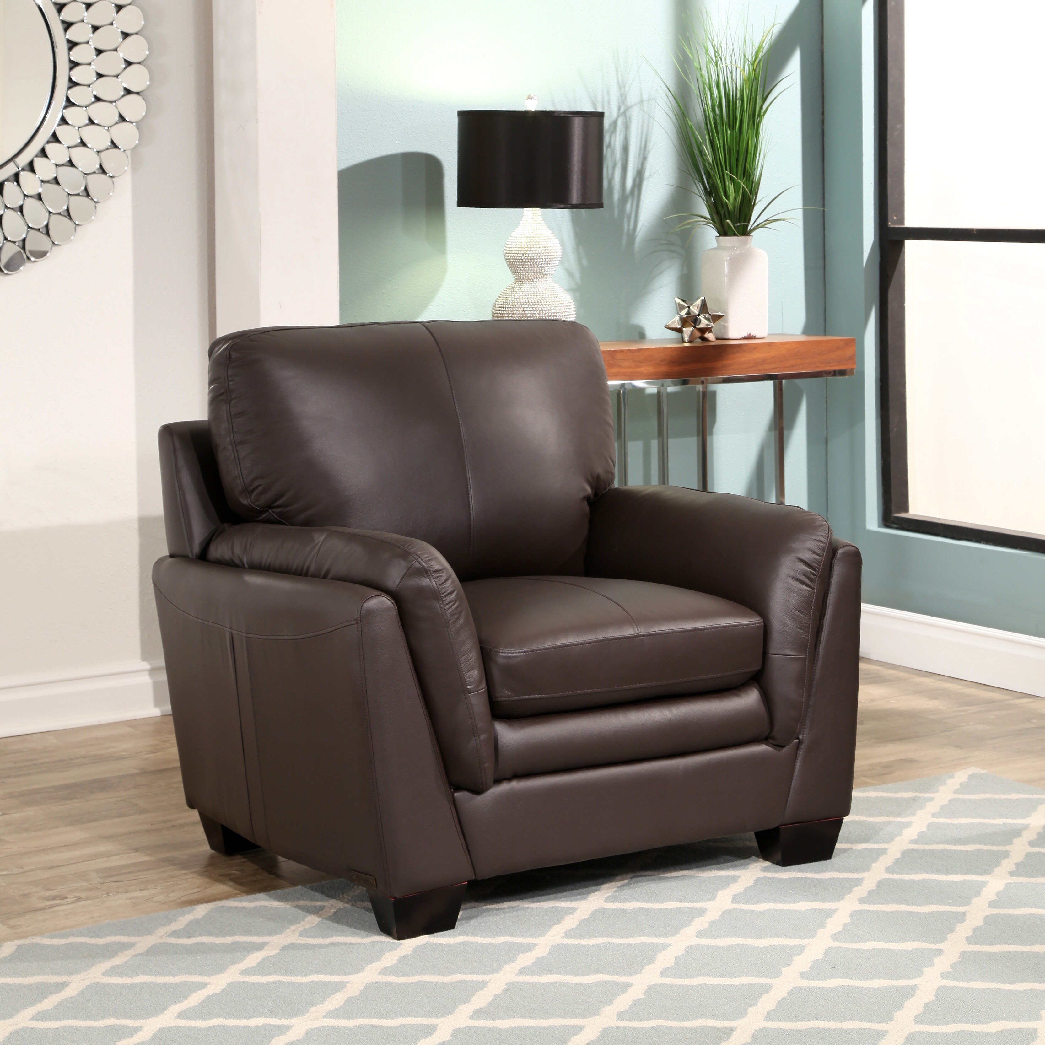 Abbyson Bella Brown Top Grain Leather 3 Piece Living Room Set Abbyson Bella Brown Top Grain Leather 3 Piece Living Room Set On Free Shipping Today 11806820