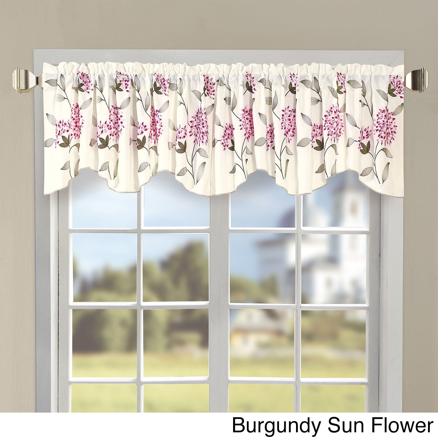 Shop Embroidery Sunflower Valance Free Shipping On Orders Over 45