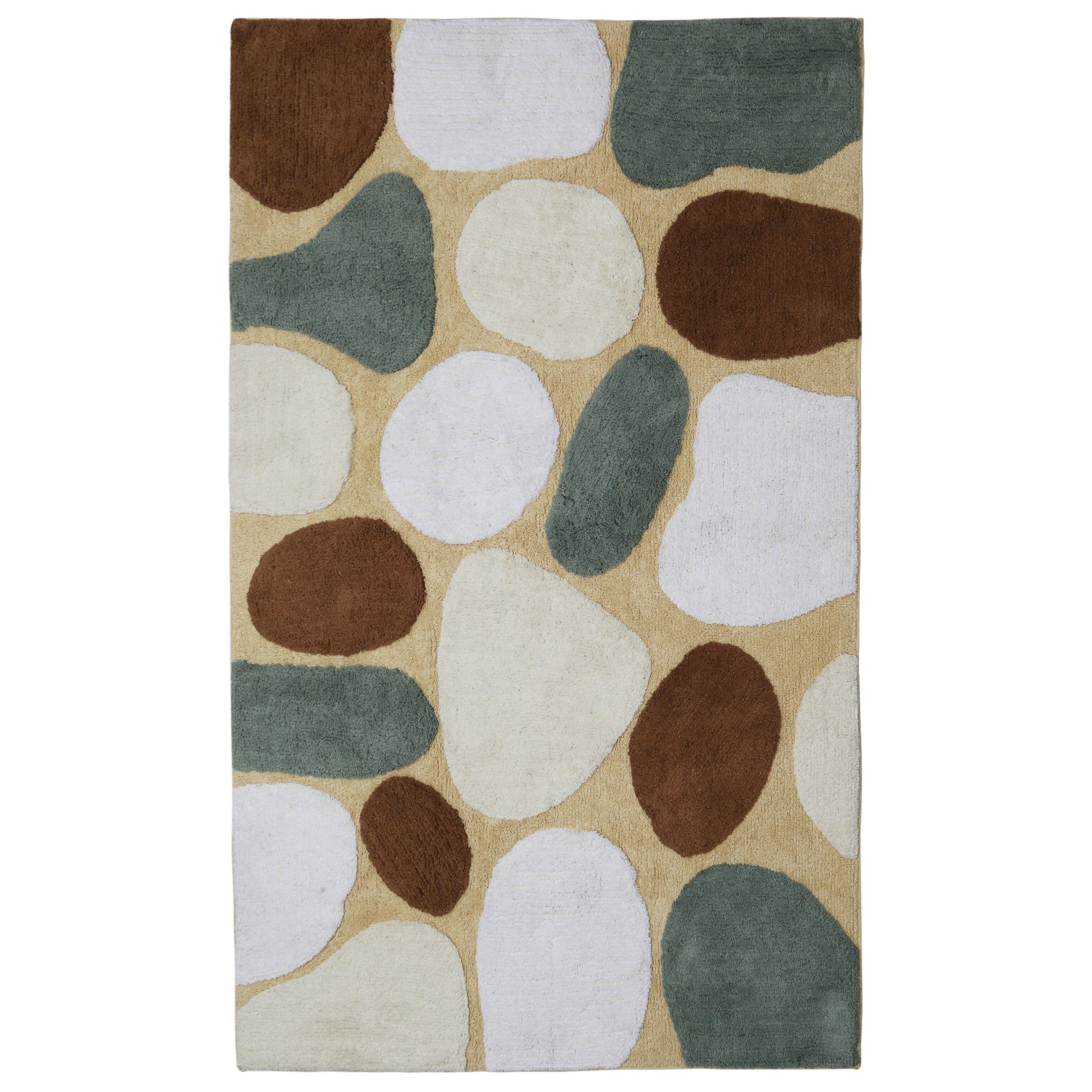 Shop Tan Pebble Beach Bath Rug (30"x50") - 30 x 50 - On Sale - Free Shipping Today - Overstock.com - 11820160